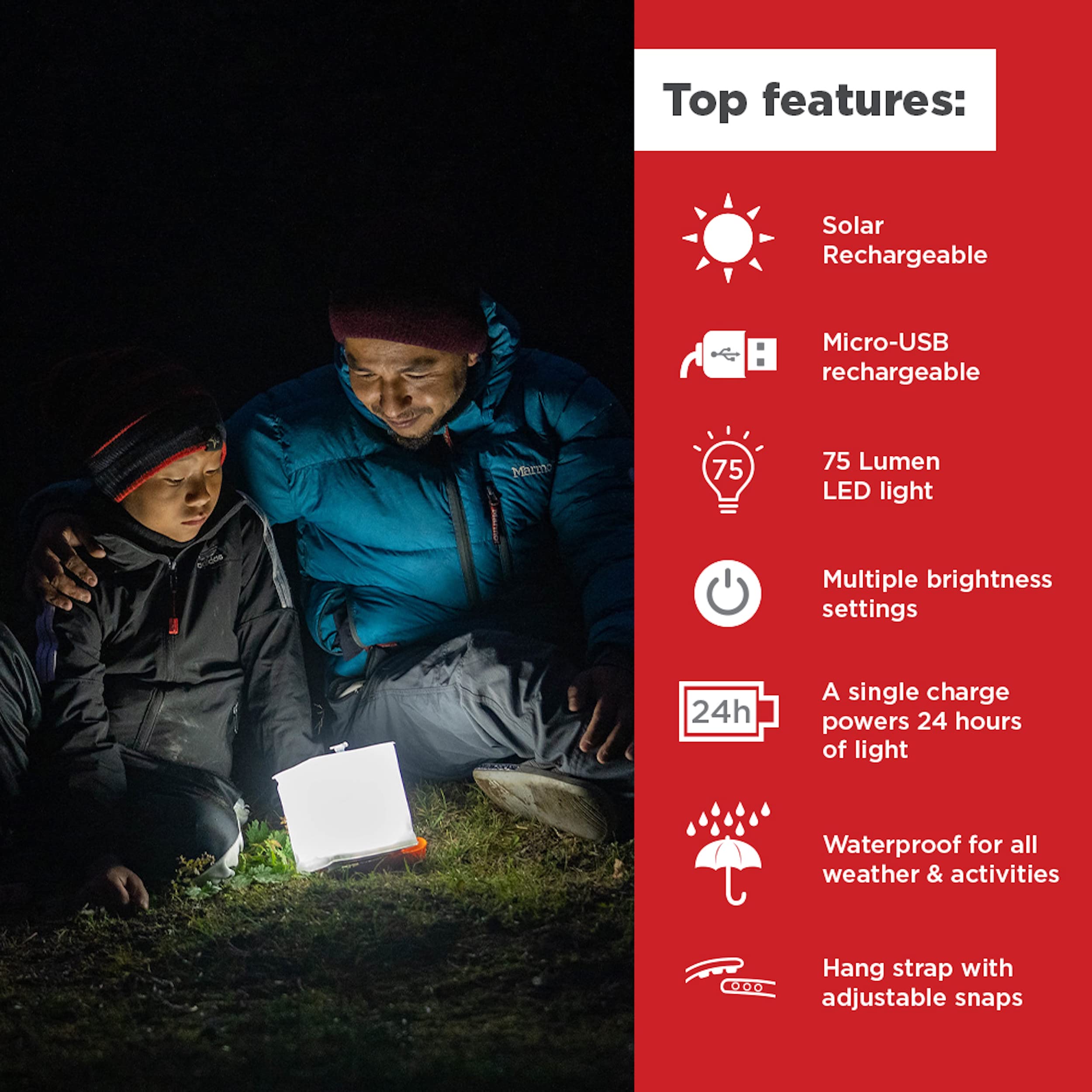 Luminaid Solar Camping Lantern - Inflatable Led Lamp Perfect For Camping, Hiking, Travel And More - Emergency Light For Power Outages, Hurricane, Survival Kits - As Seen On Shark Tank