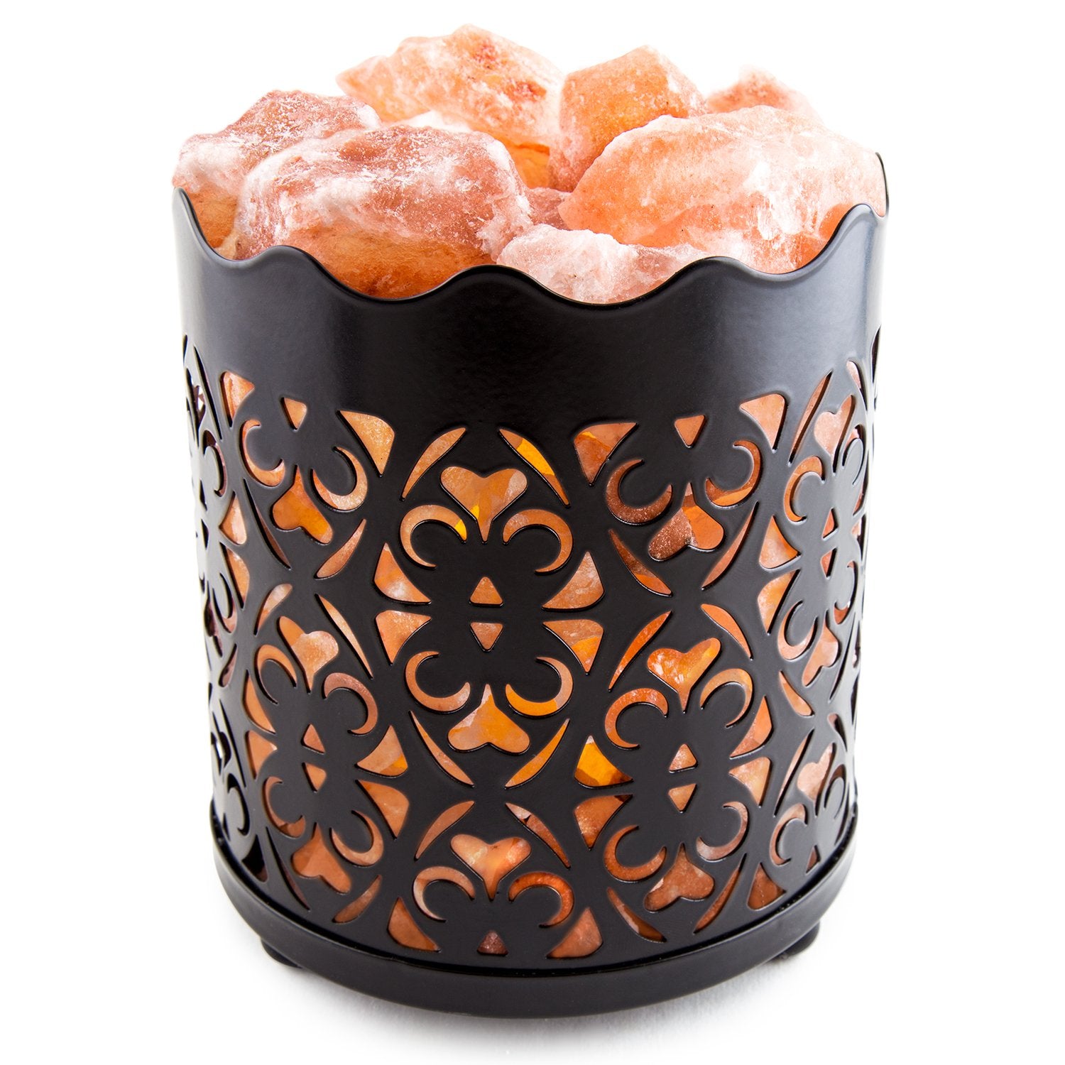CRYSTAL DECOR Himalayan Pink Salt Lamp with Dimmer Cord & Bulb, Flanigan Color, Model 43219-88545, Crystal Material