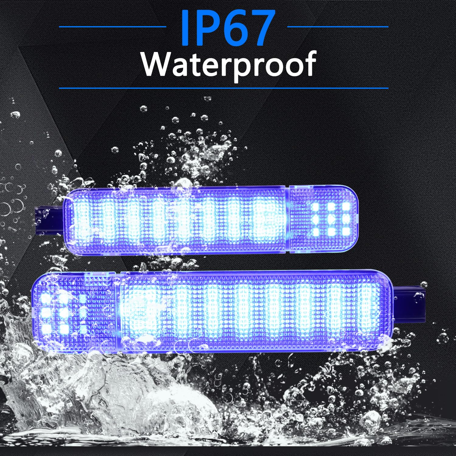 AFEISOL LED Side Door Panel Lights for Chevy GMC - Blue, 4Pcs, Model 2251110, Plastic Interior Courtesy Lighting