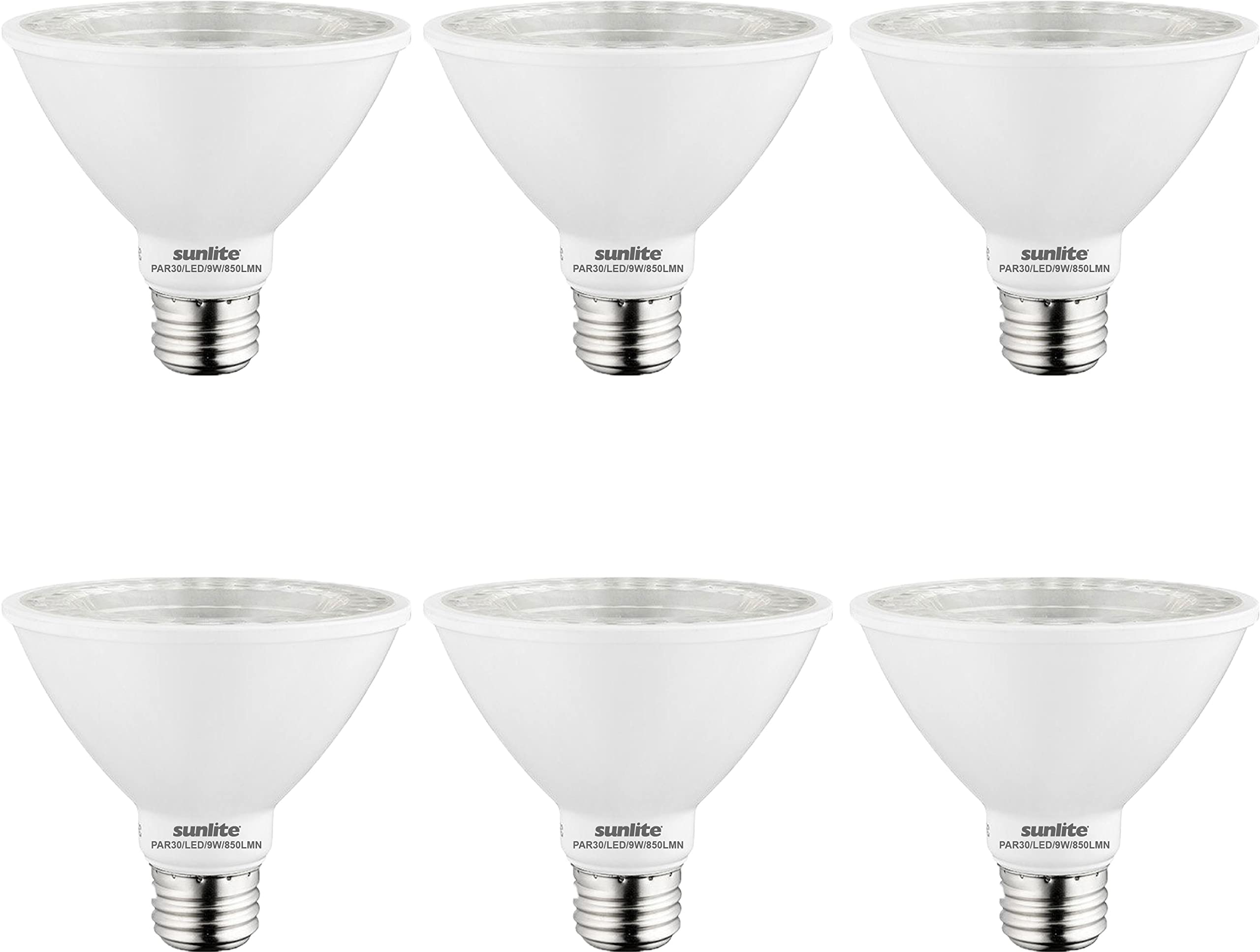 Sunlite 40979-Su Led Par30 Short Neck Flood Light Bulb, 9 Watt, (75W Equivalent), 750 Lumens, Medium Screw (E26) Base, Dimmable,
