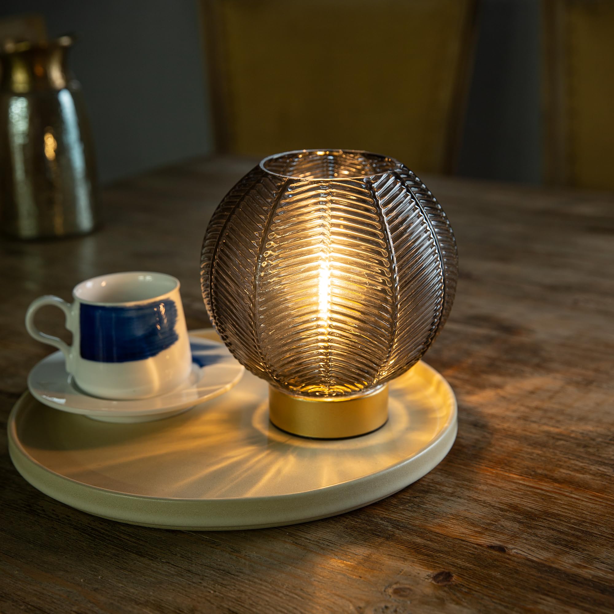 Battery Operated Lamp With Timer, Table Lamp Battery Powered, Small Cordless Bedside Lamp For Living Room Battery Lamp For Bedro