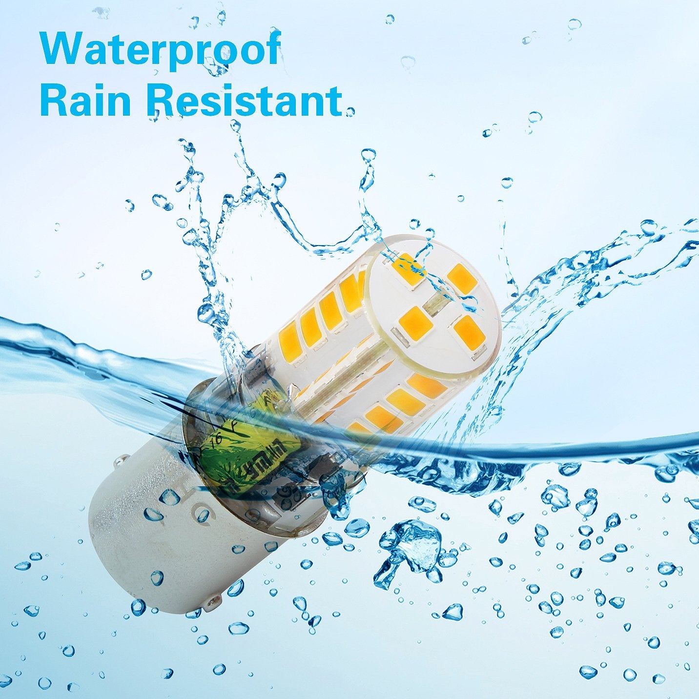 Hryspn 4Pcs Ba15S Led Bulb 12V, Waterproof Bulb, 1141 1156 Bayonet Single Contact Base For Landscape Rv Camper Interior Marine B