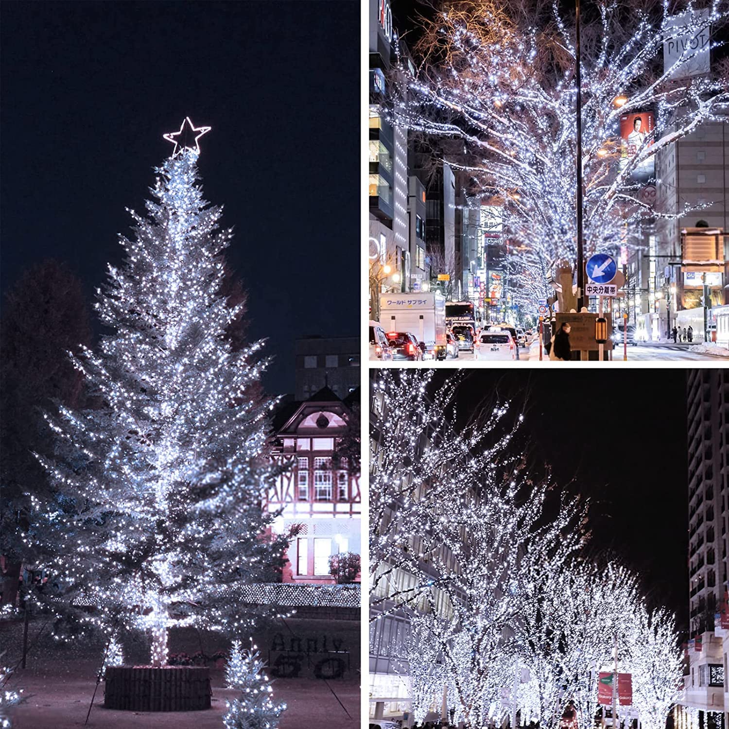 (Warm White ? Cool White) 66Ft 200Led Fairy Lights Plug In With Remote, Waterproof String Lights Outdoor & Indoor 8 Modes With T