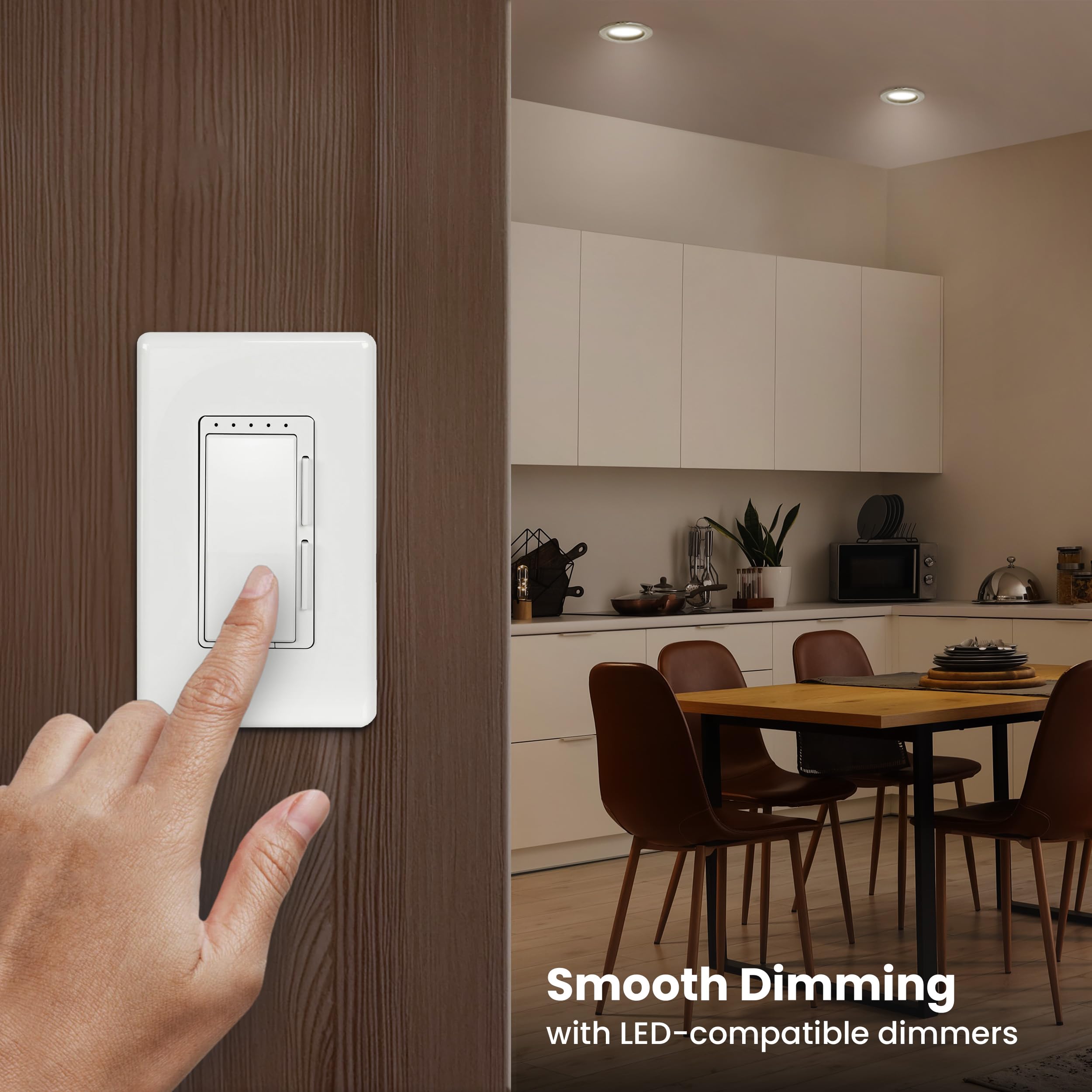 Feit Electric Led Recessed Downlight, Fit Most 5-6" Housing Cans, Baffle Trim, Dimmable, 75W Equivalent 10.2W, 925 Lm Retrofit Kit, 75 Watt, 2700K Soft White, 6-Pack Ledr56B/927Ca/Mp/6