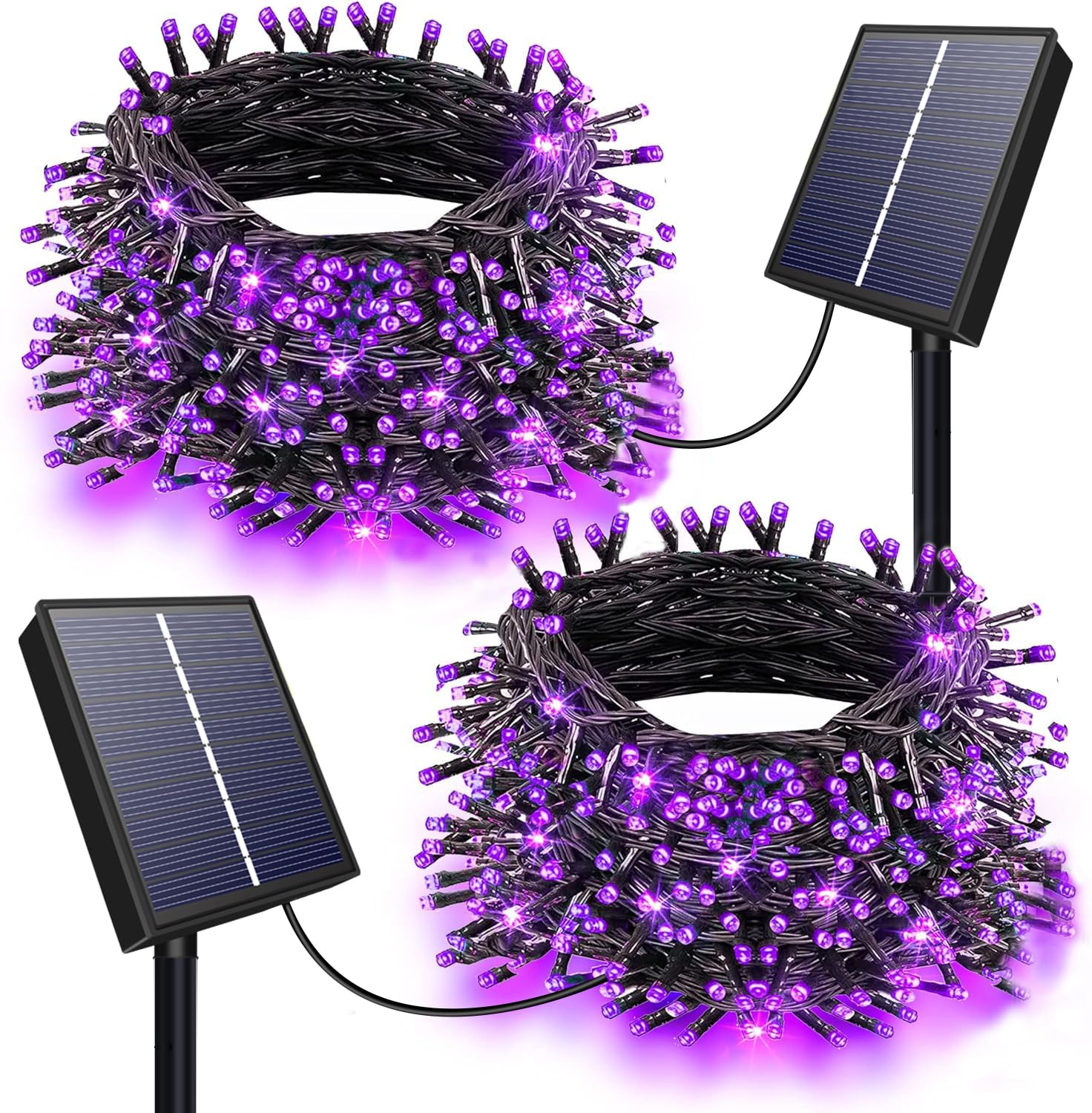 Dolucky Solar Christmas Lights,Total 400LED 144FT 8Modes Solar Christmas Lights Outdoor,Waterproof LED Solar Christmas Lights fo