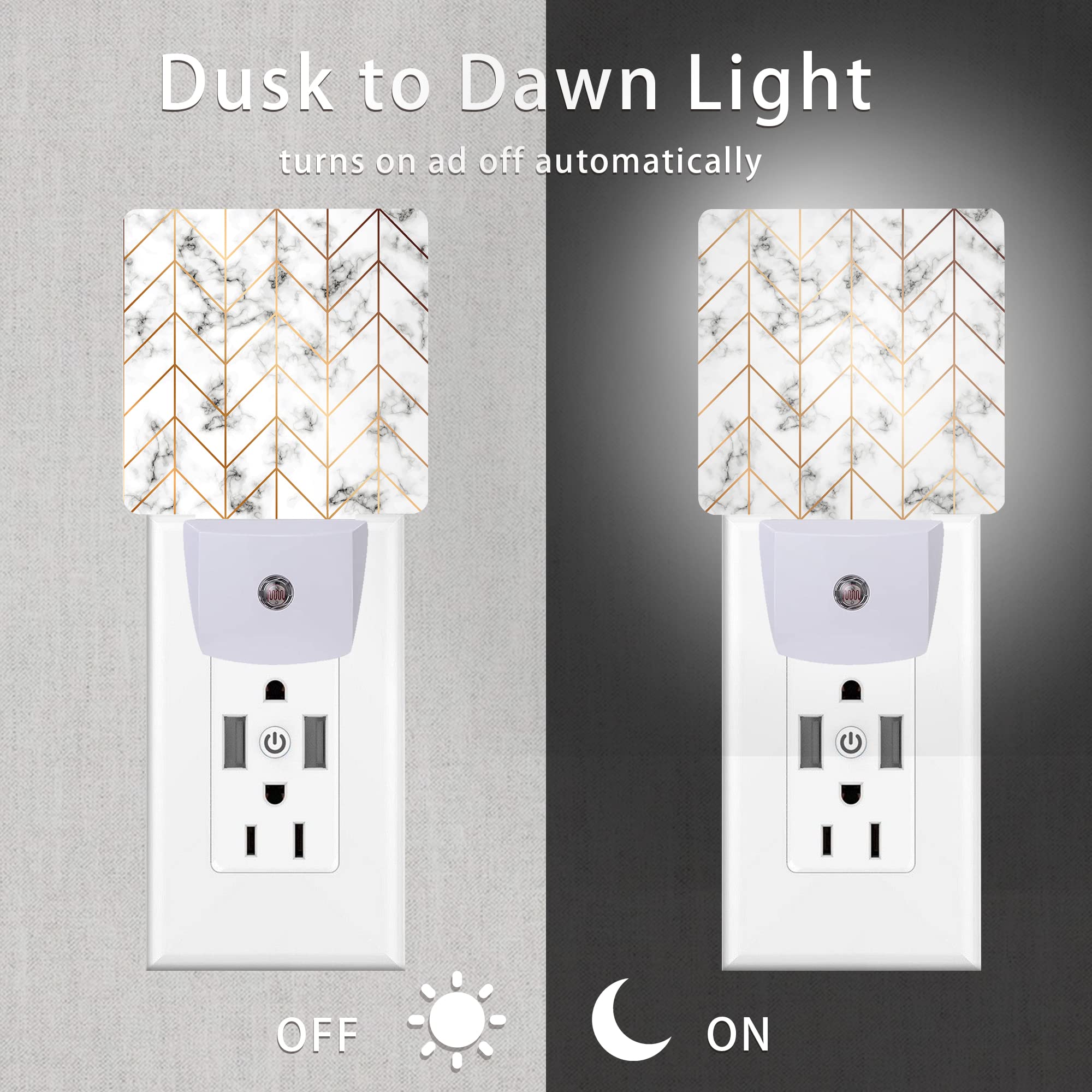 Oeaskly Hippie Peace Flowers Night Light,Hippies Plug-In Night Lights With Dusk-To-Dawn Sensor For Bedroom, Bathroom And Living