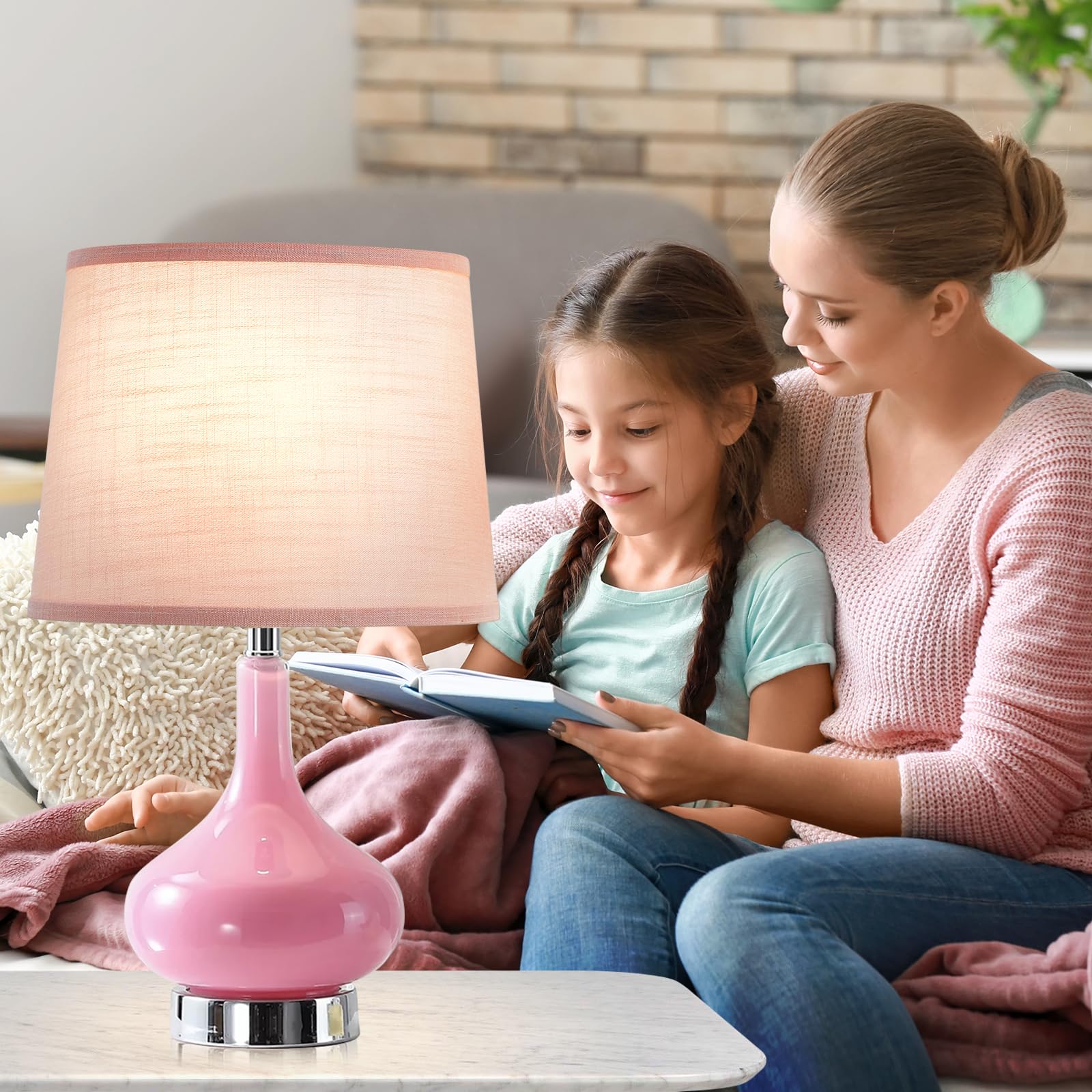 Lampshades Set Of 2 For Table Floor Lamp, Drum Lamp Shades, 12.7'' Top X 12.7'' Bottom X 10'' High, Natural Linen Hand Crafted,