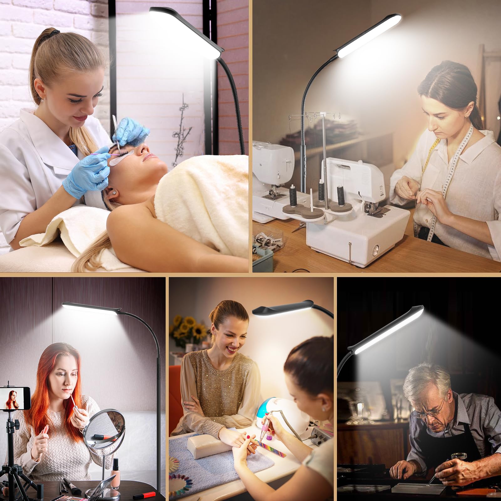 Marctronic 18W Led Floor Lamp With Remote, Dimmable, Eye Caring For Living Room & Office - Black