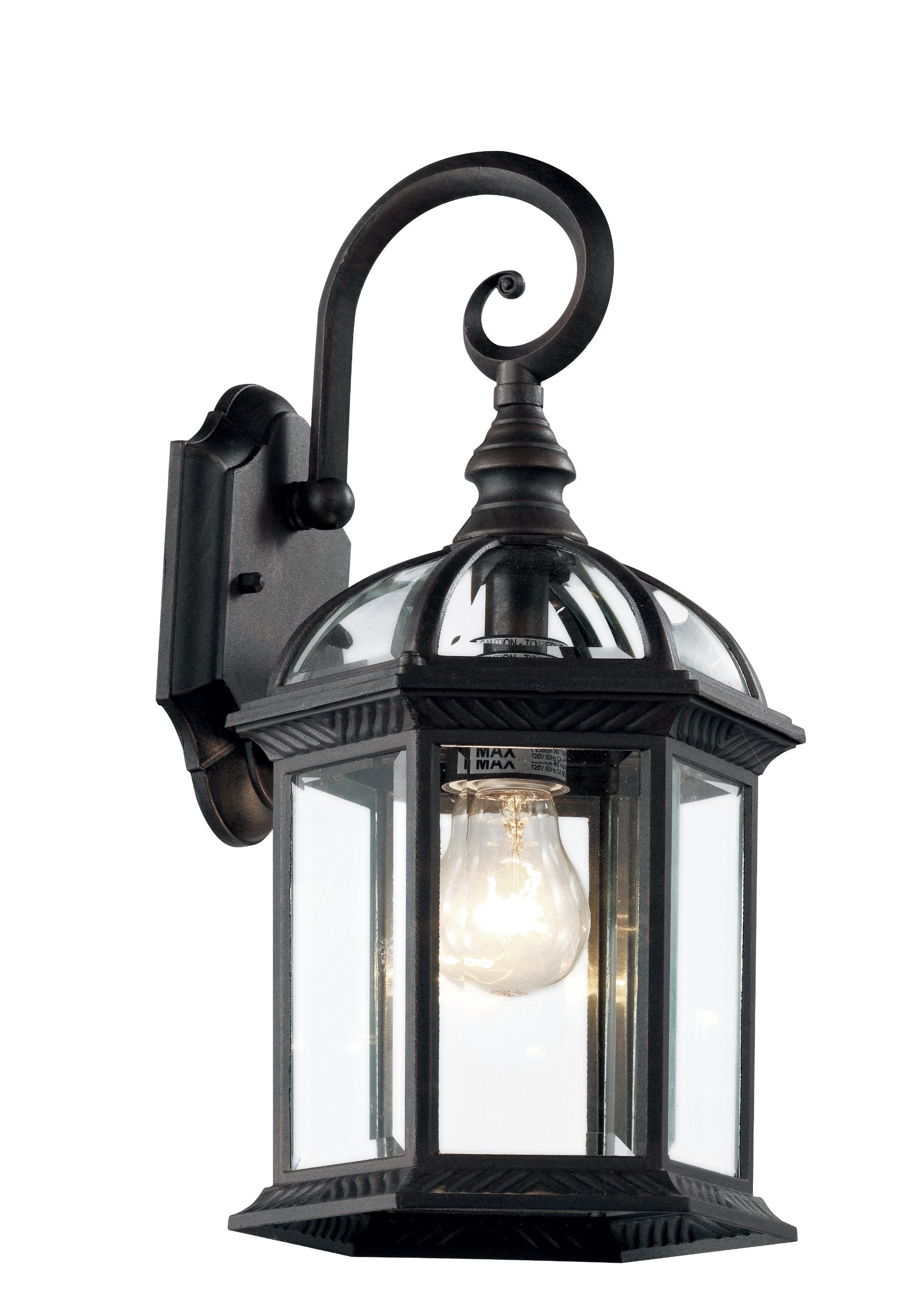 Trans Globe Lighting 4181 Bk Wentworth Collection 15 Inch One Light Outdoor Wall Lantern I Black Finish I Traditional Style Ligh