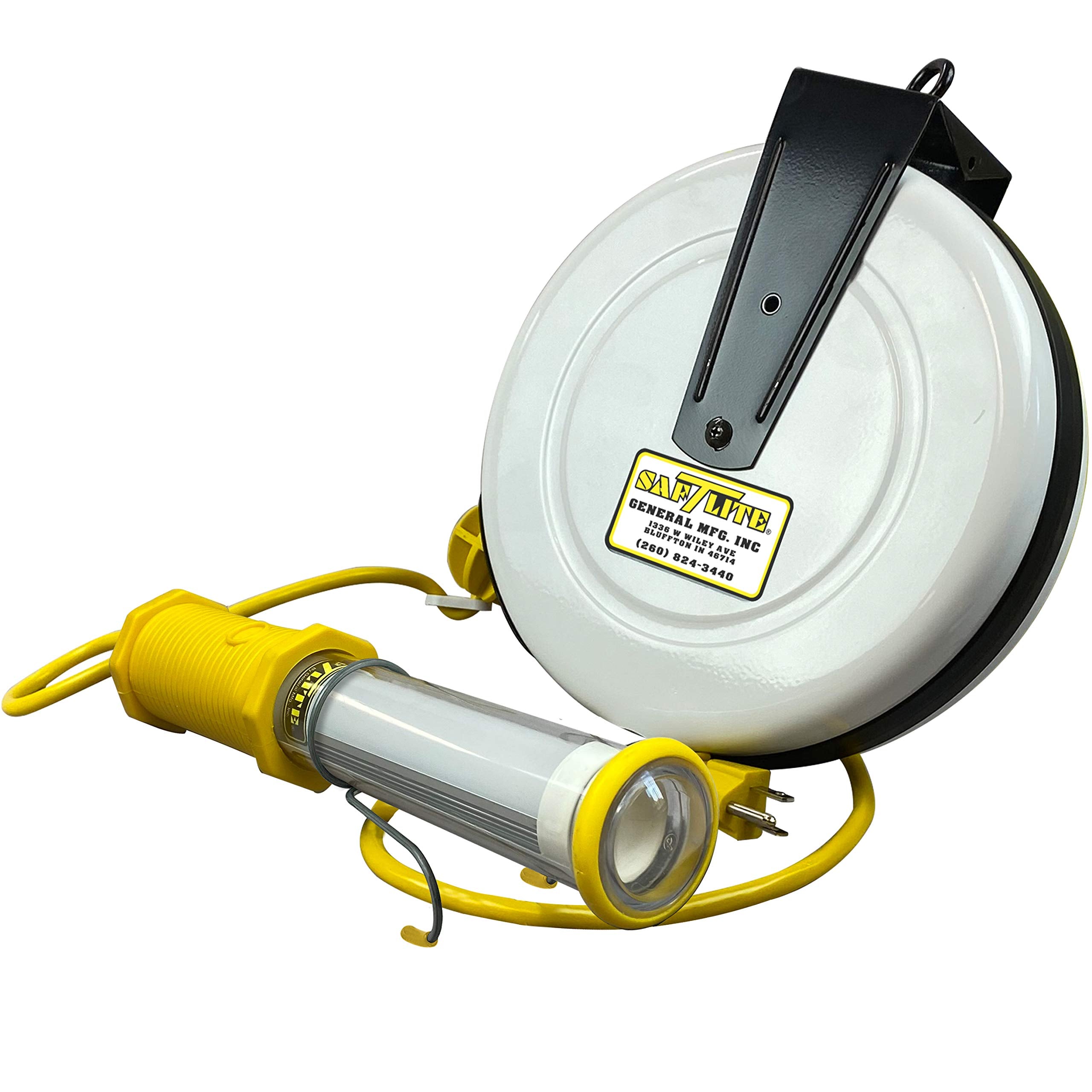 Saf-T-Lite 3613-4000 Stubby II Work Light with Switch & in-Line Ballast, 40ft Reel