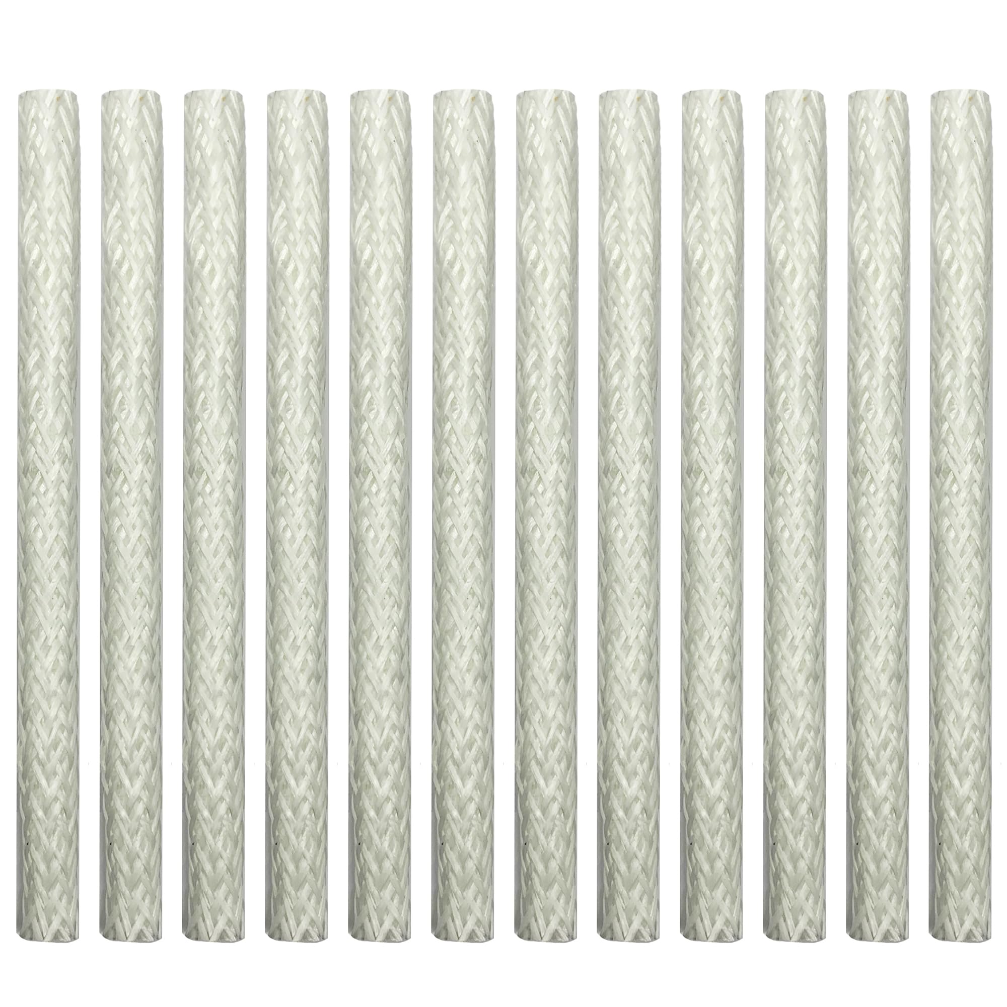 Seraphic Fiberglass Replacement Wicks for Tiki Torches, Pack of 12, 6 Inch, Ideal for Outdoor Use