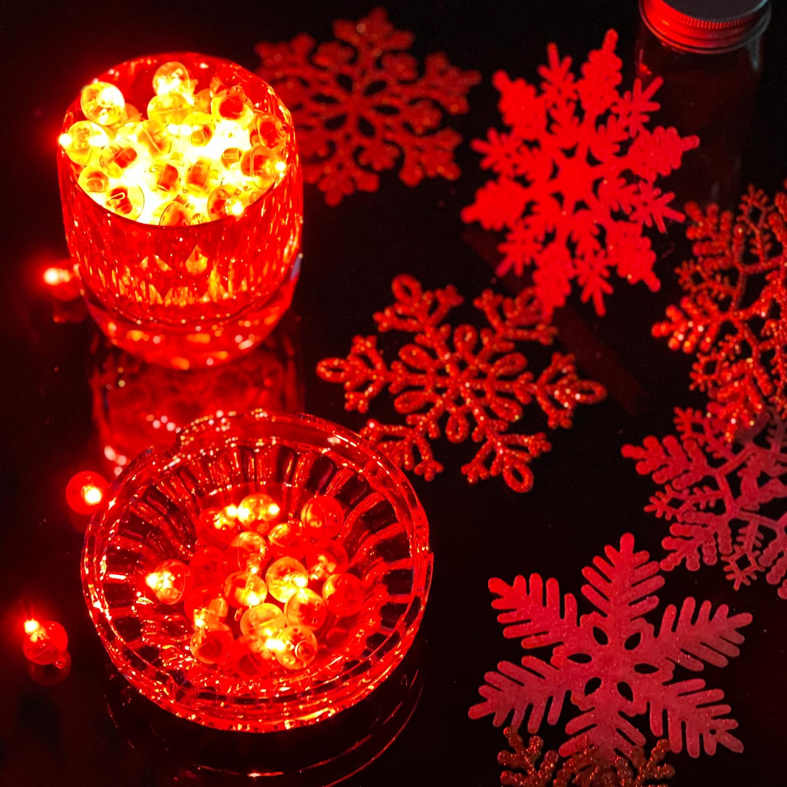 Aogist 50 Pcs Red Led Balloon Light, Mini Led Lights Small Round Led Ball Lamp For Paper Lantern Balloon Indoor Outdoor Party Event Fun Birthday Party Supplies Wedding Halloween Christmas Decoration