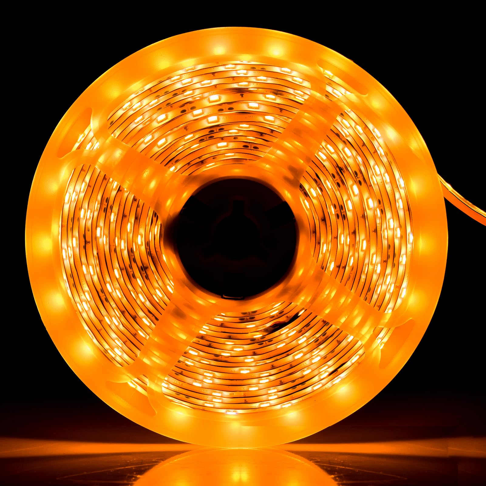 iNextStation 12V LED Light Strip Waterproof 16.4ft 300 SMD 2835 Yellow