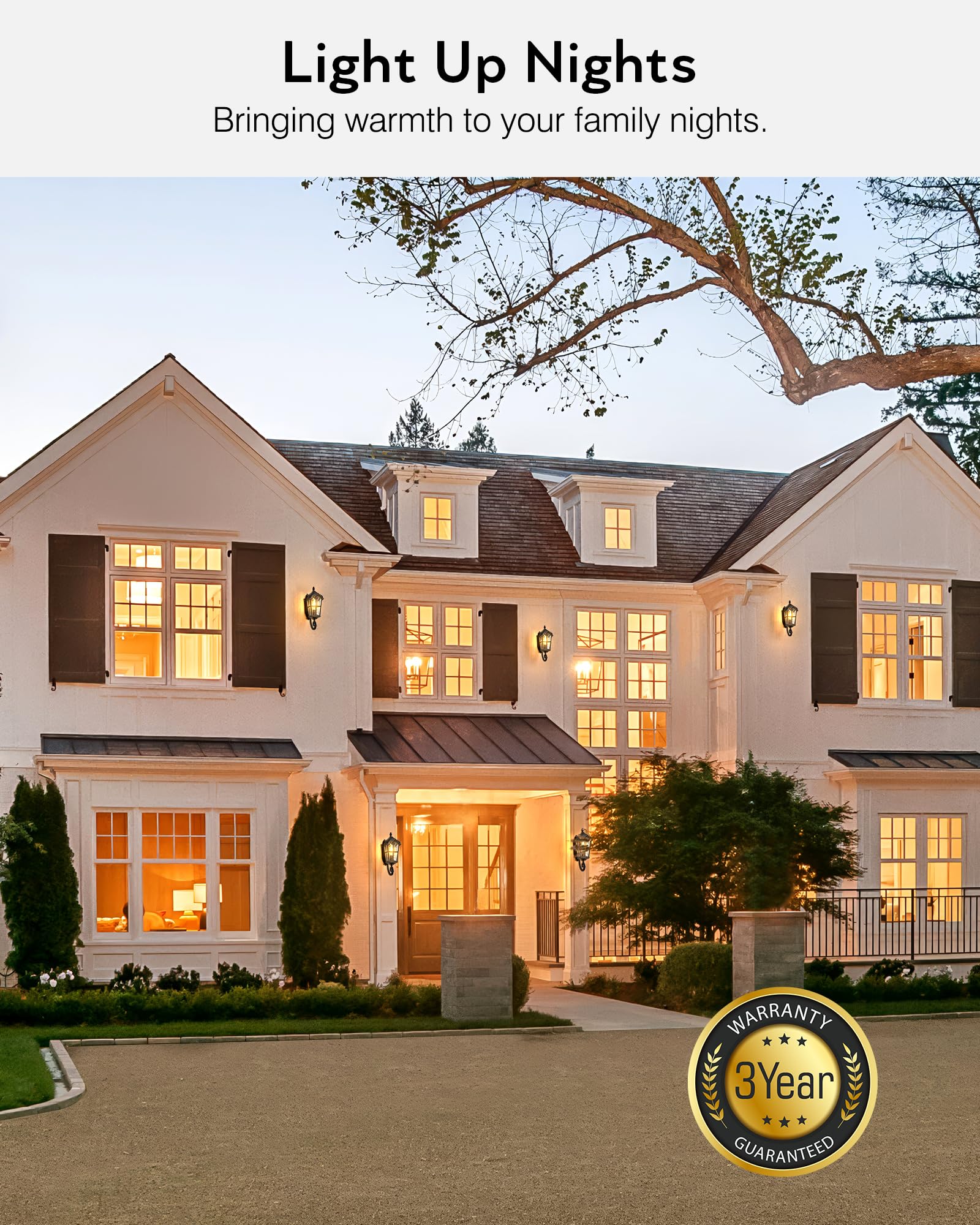 Vianis Outdoor Lights For Porch  Black Dusk To Dawn Outside Lighting With Gold Trim  Porch Lights Outdoor With Tempered Water Ripple Glass For Garden  Patio  Entryway  Waterproof Anti-Rust