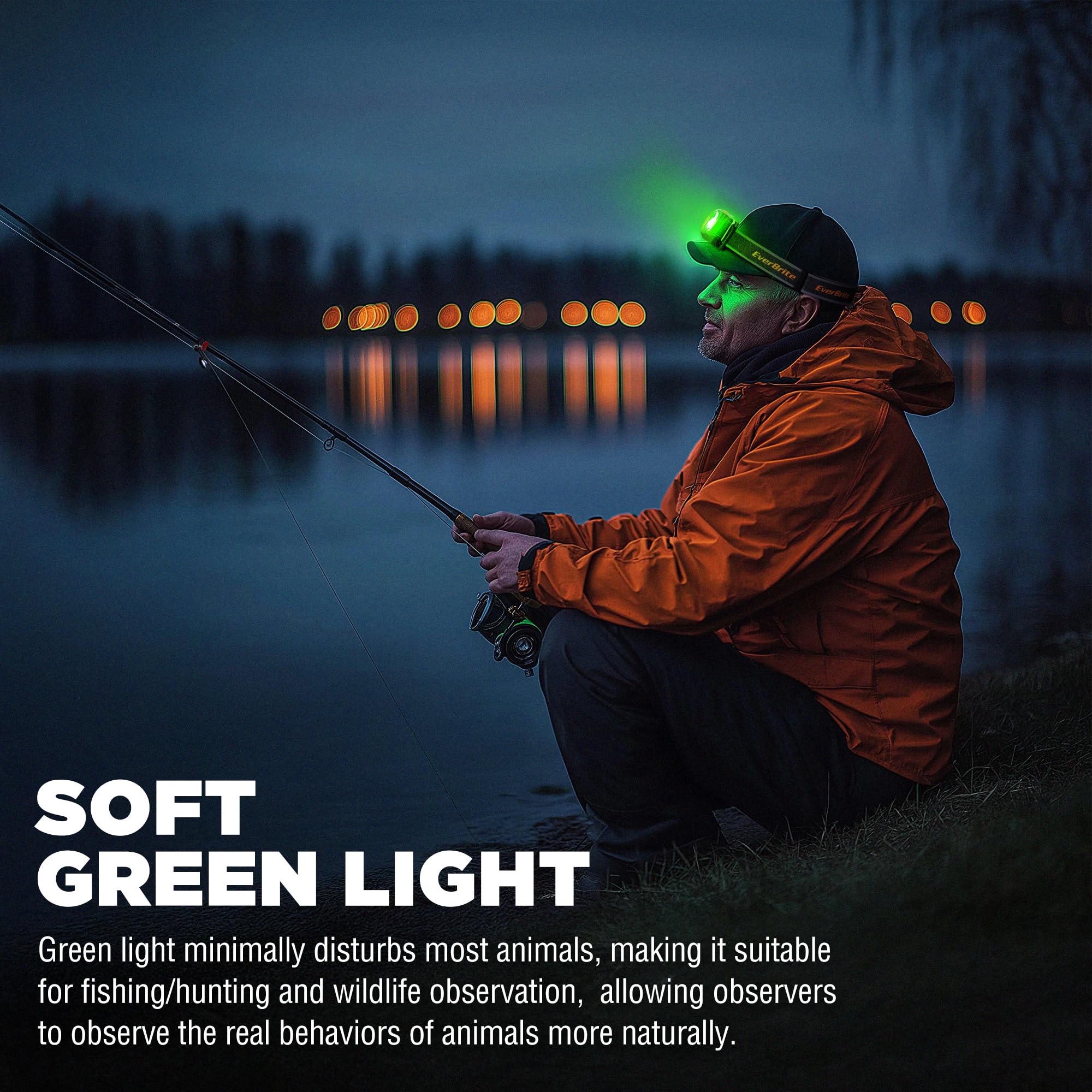 Everbrite Rechargeable Headlamp, 700 Lumens Head Lamp For Adults, 6 Modes With White/Red/Green Light, 60 Adjustable Led Headligh