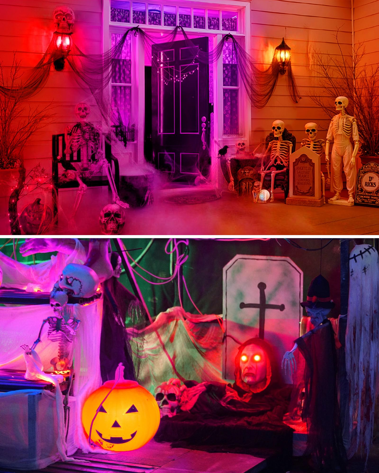 Flaspar 2 Pack Led Purple Light Bulbs For Halloween  40W Equivalent 5W E26 Base  Violet Lighting For Indoor&Outdoor  Christmas  Home Decor  Party&Holiday Decoration  Porch Lights  Non-Dimmable