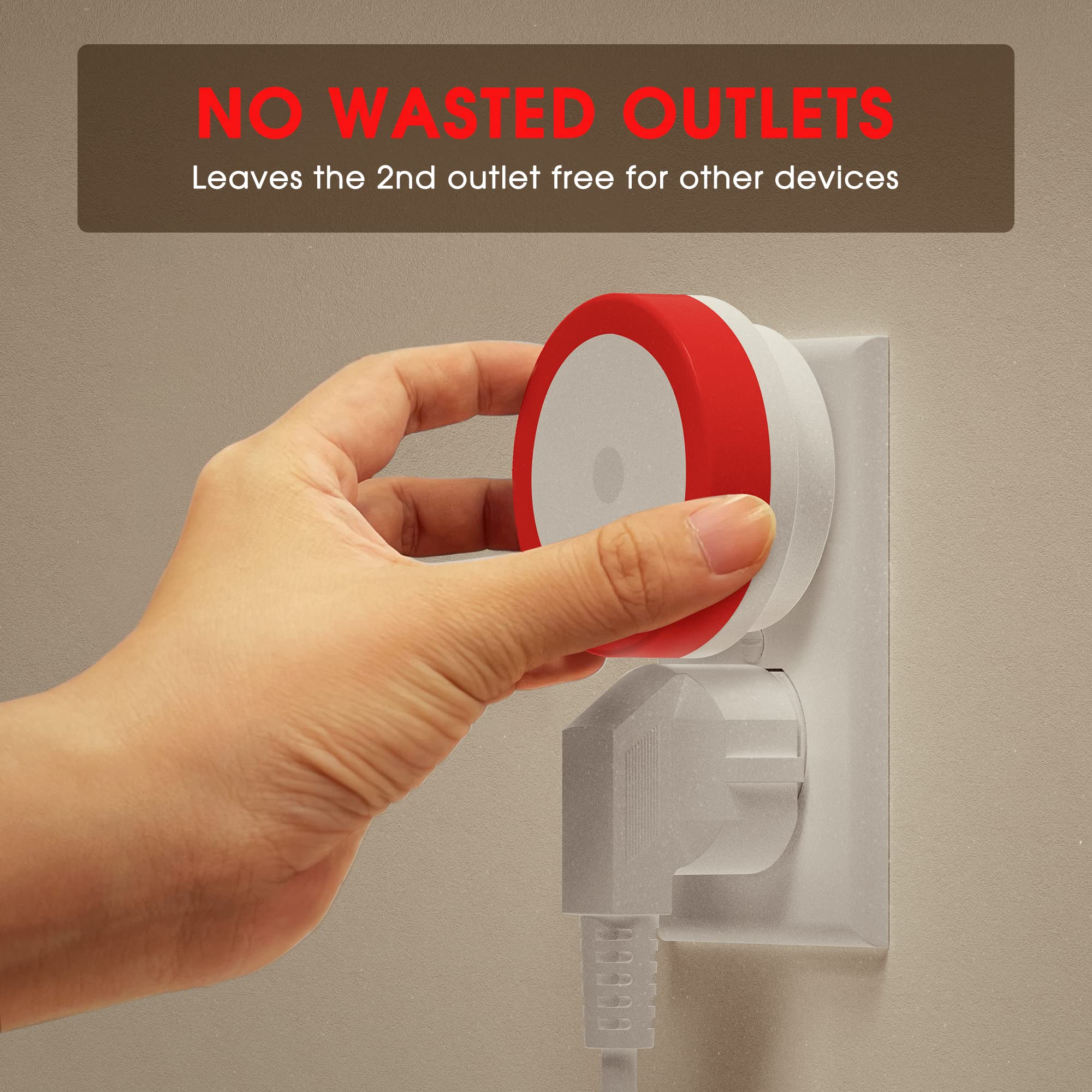 Briignite 2 Pack Red Night Light, Led Night Light For Kids, Plug In Night Lights With Light Sensor, Auto On Off, Nightlight For