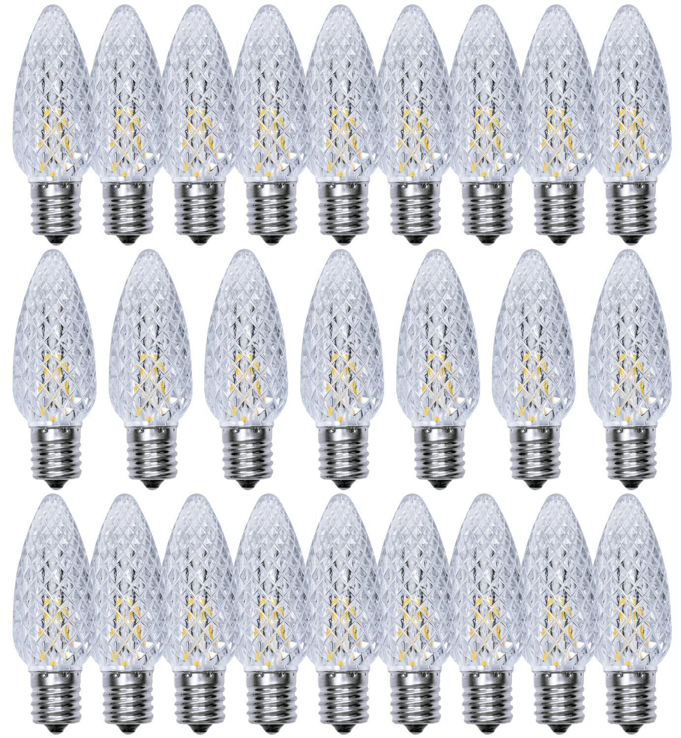 Yimilite C9 Christmas Light Bulbs 25 Pack, Shatterproof Replacement Led Bulb, 2700K Warm White Fairy Lights For Indoor And Outdo