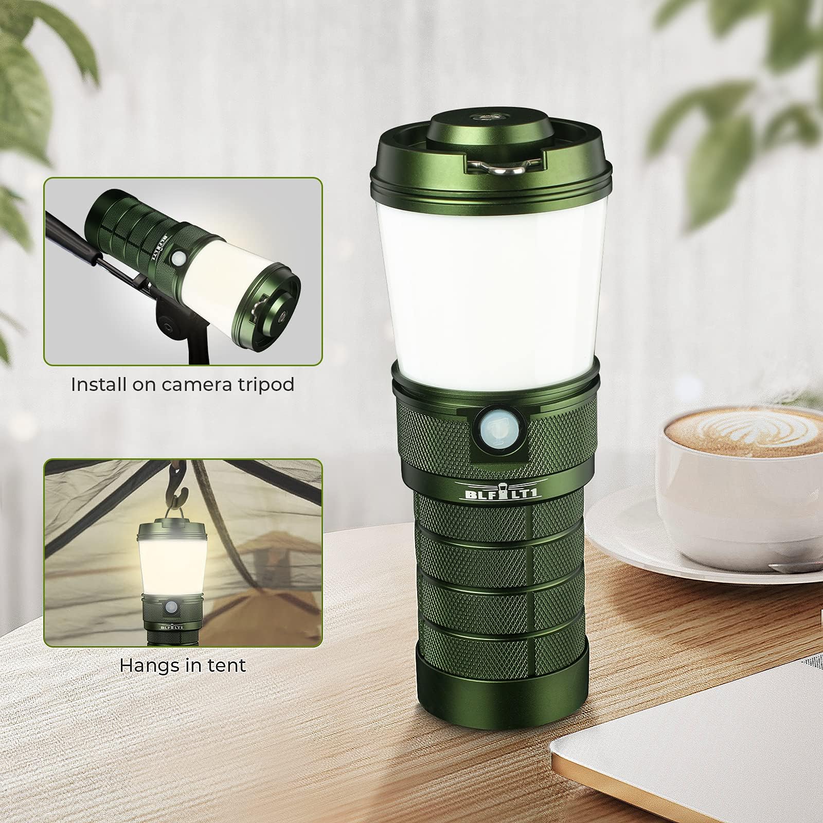 Sofirn BLF LT1 Lantern, Rechargeable Camping Waterproof Light Stepless Adjustable Color Temperature 2700K - 5000K 90 CRI, with U