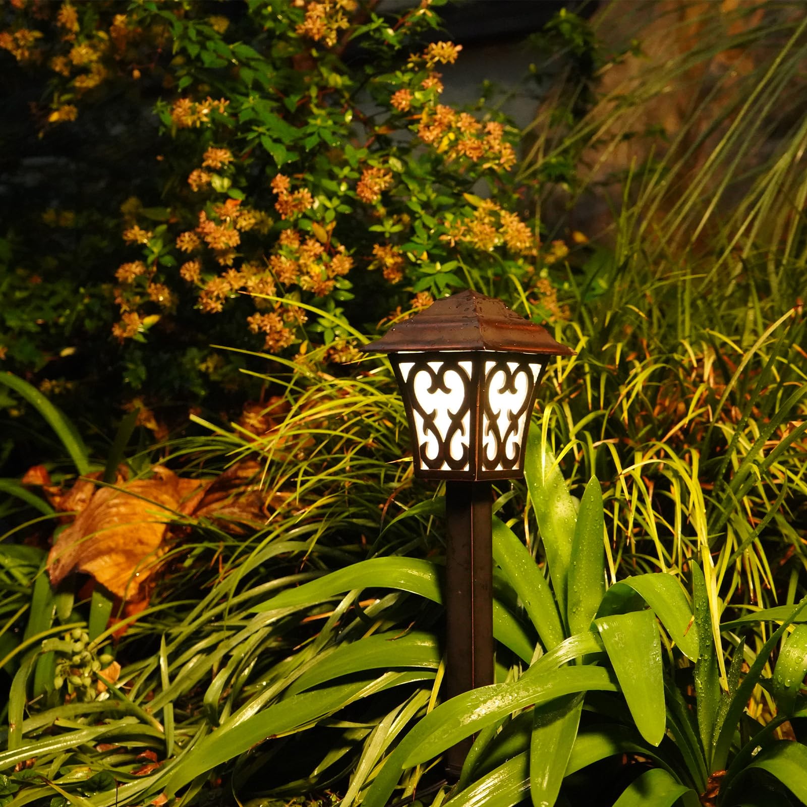 Generic Malibu Low Voltage Pathway Lights 8PK, 0.8W LED, Tarnished Copper, 12V Outdoor Metal Landscape Lighting, Model 8405-9112-08