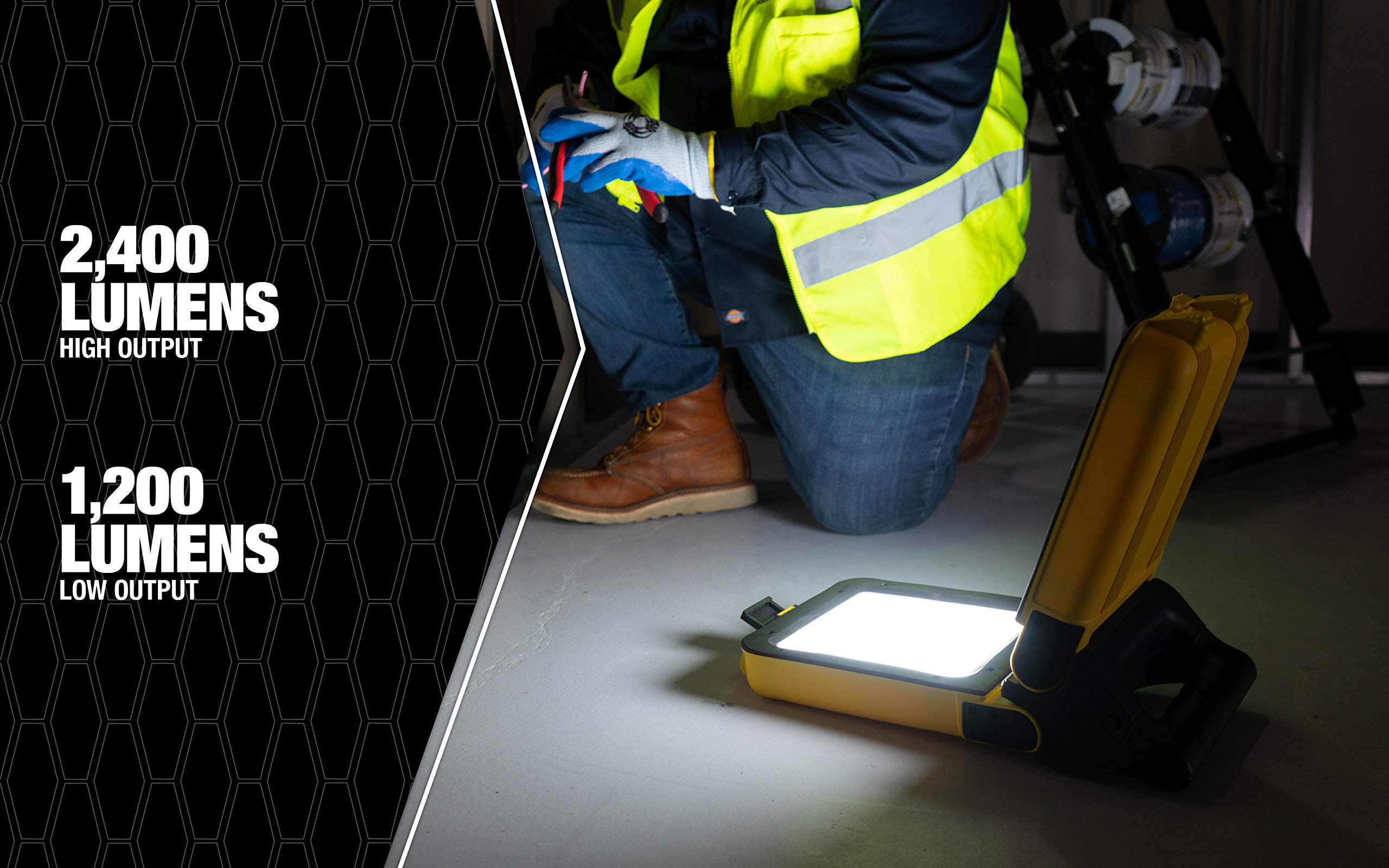 ProLight 514124 30W Rechargeable Folding Light, One Size, Yellow