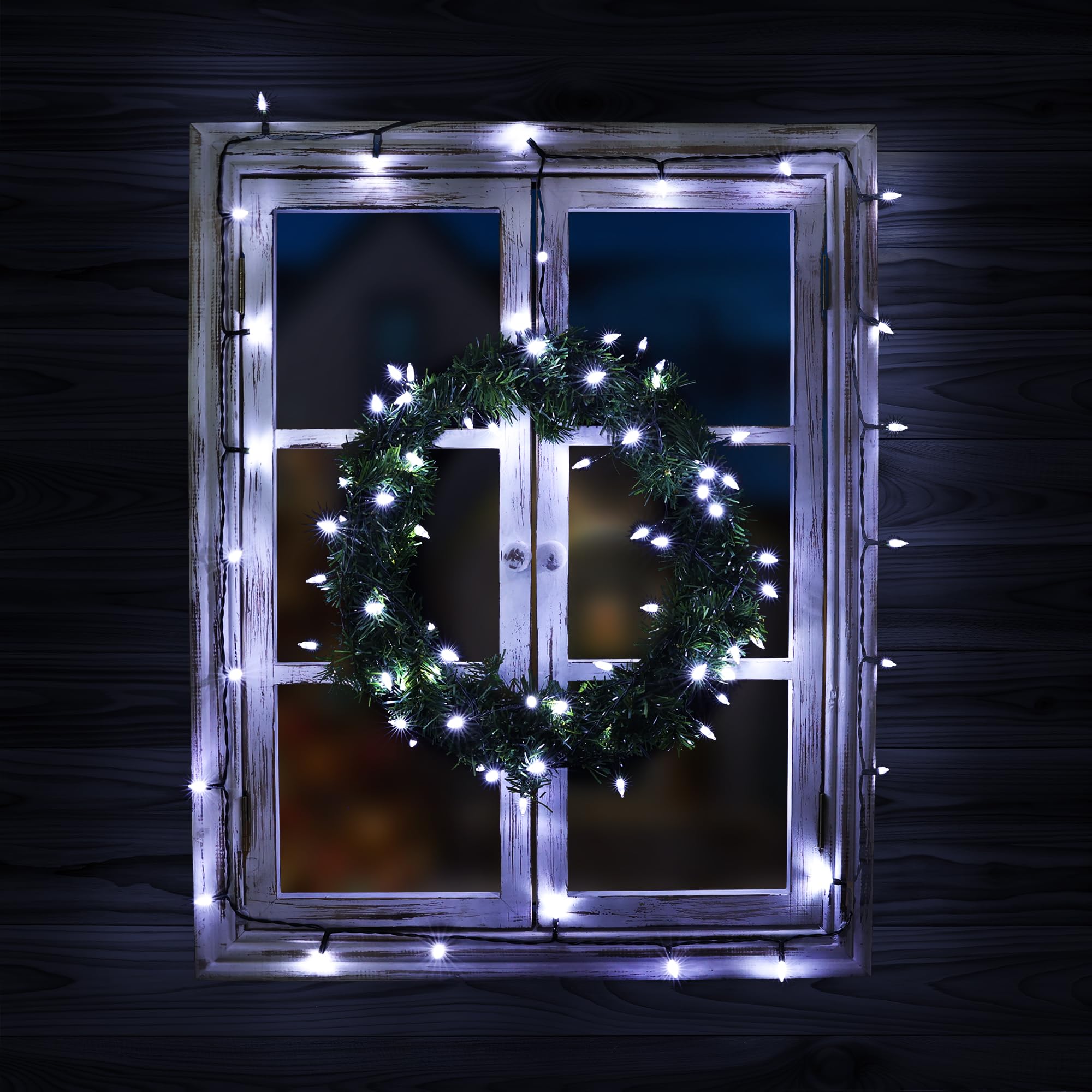 Lomotech Battery Operated Christmas Lights - 4 Pack Total 66Ft 200Leds Mini String Lights 8 Modes Waterproof With Timer For Home  Garden  Party  Holiday  Tree Decoration (Green Wire  White)