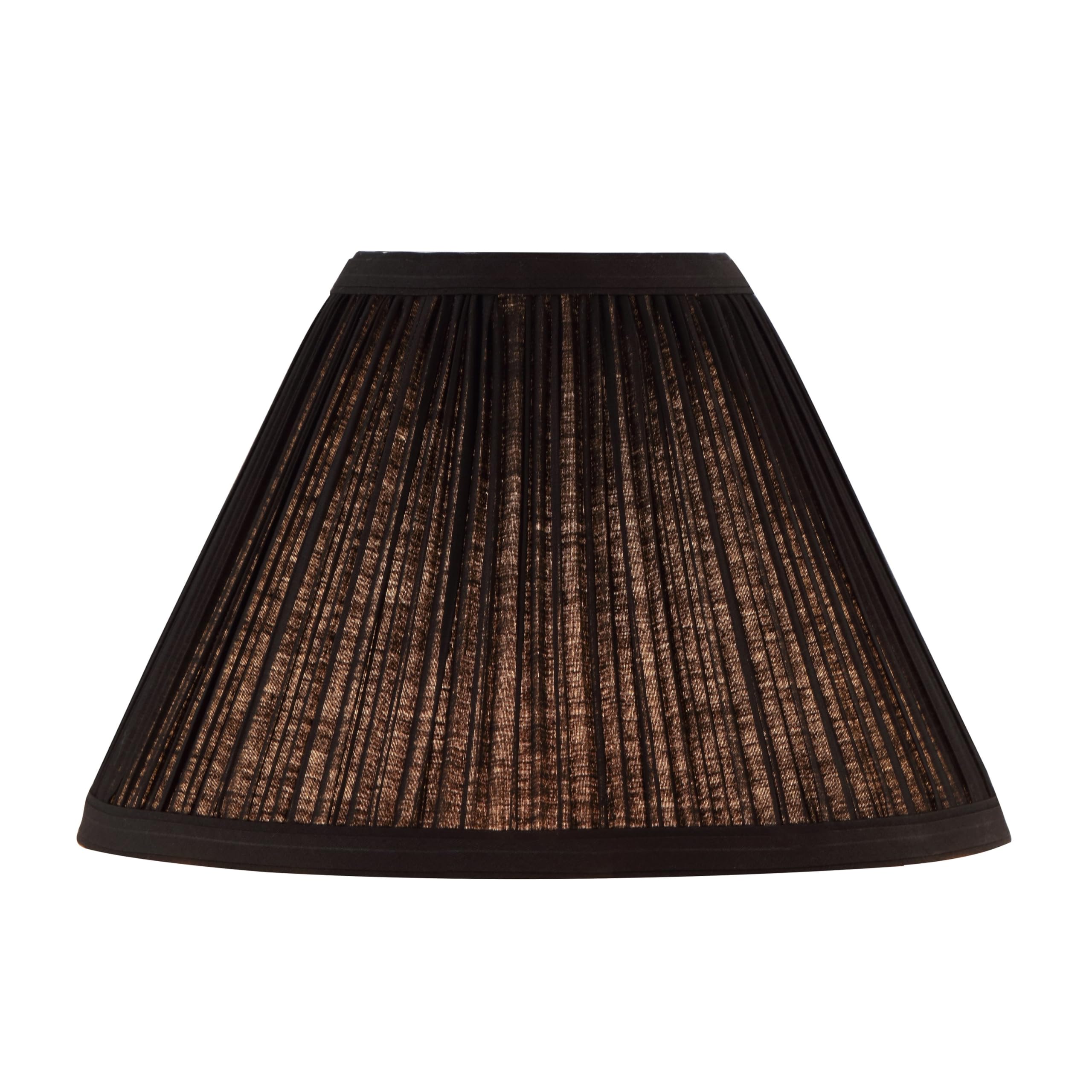 Aspen Creative 59172, Empire Uno Lamp Shade, Black, 4&quot; Top X 10&quot; Bottom X 7&quot; Slant Height, Slip Uno 33Mm