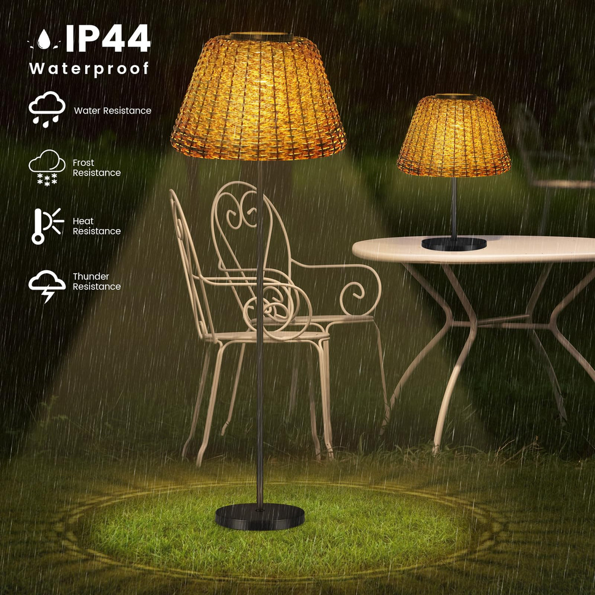 Customer Lamp Shumi Solar Outdoor Floor Lamp, Cordless Floor Lamp, Outdoor Lamps For ...