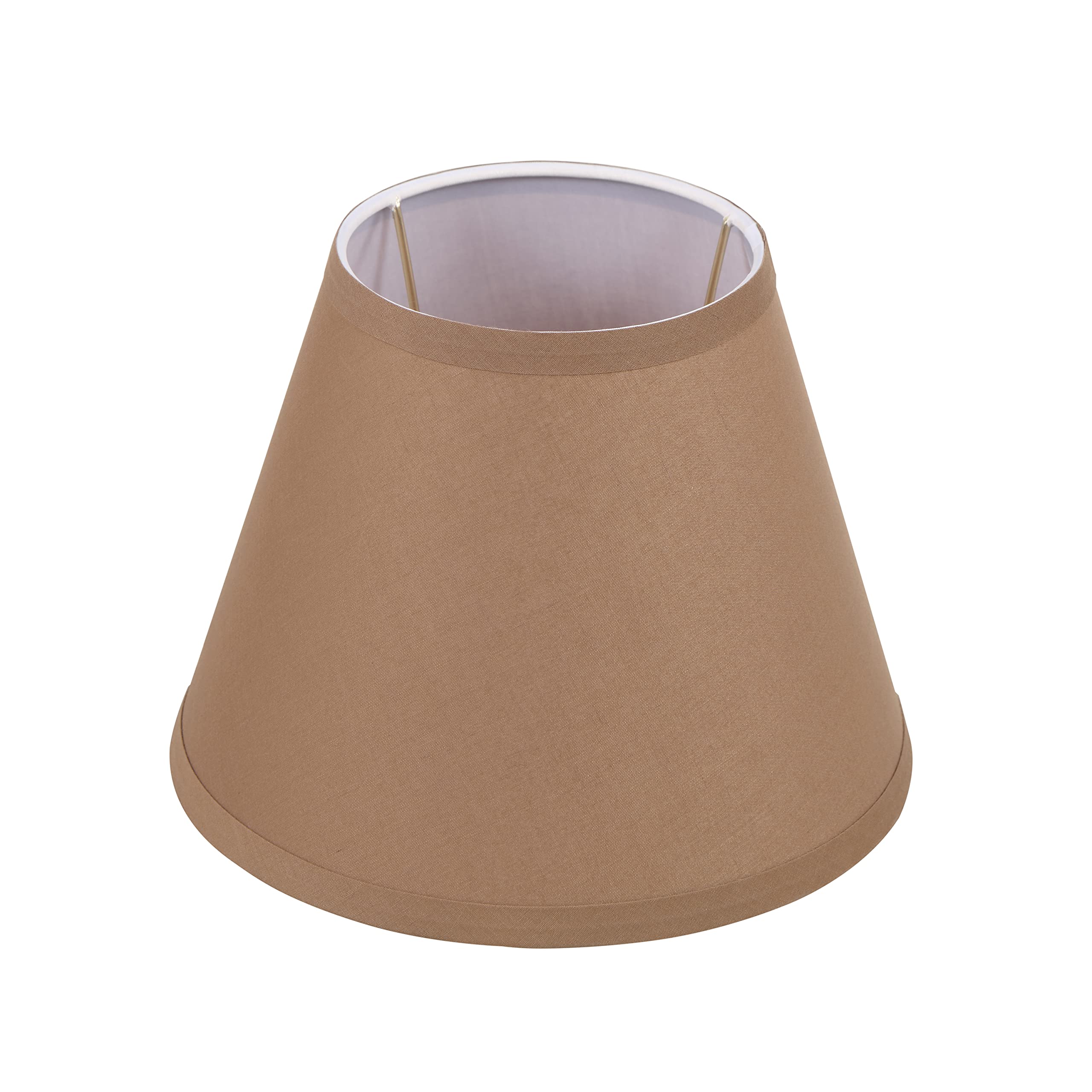 Aspen Creative 56001, Empire Uno Lamp Shade, Sienna Brown, 5&quot; Top x 9&quot; Bottom x 7&quot; Slant Height, Slip UNO 33mm