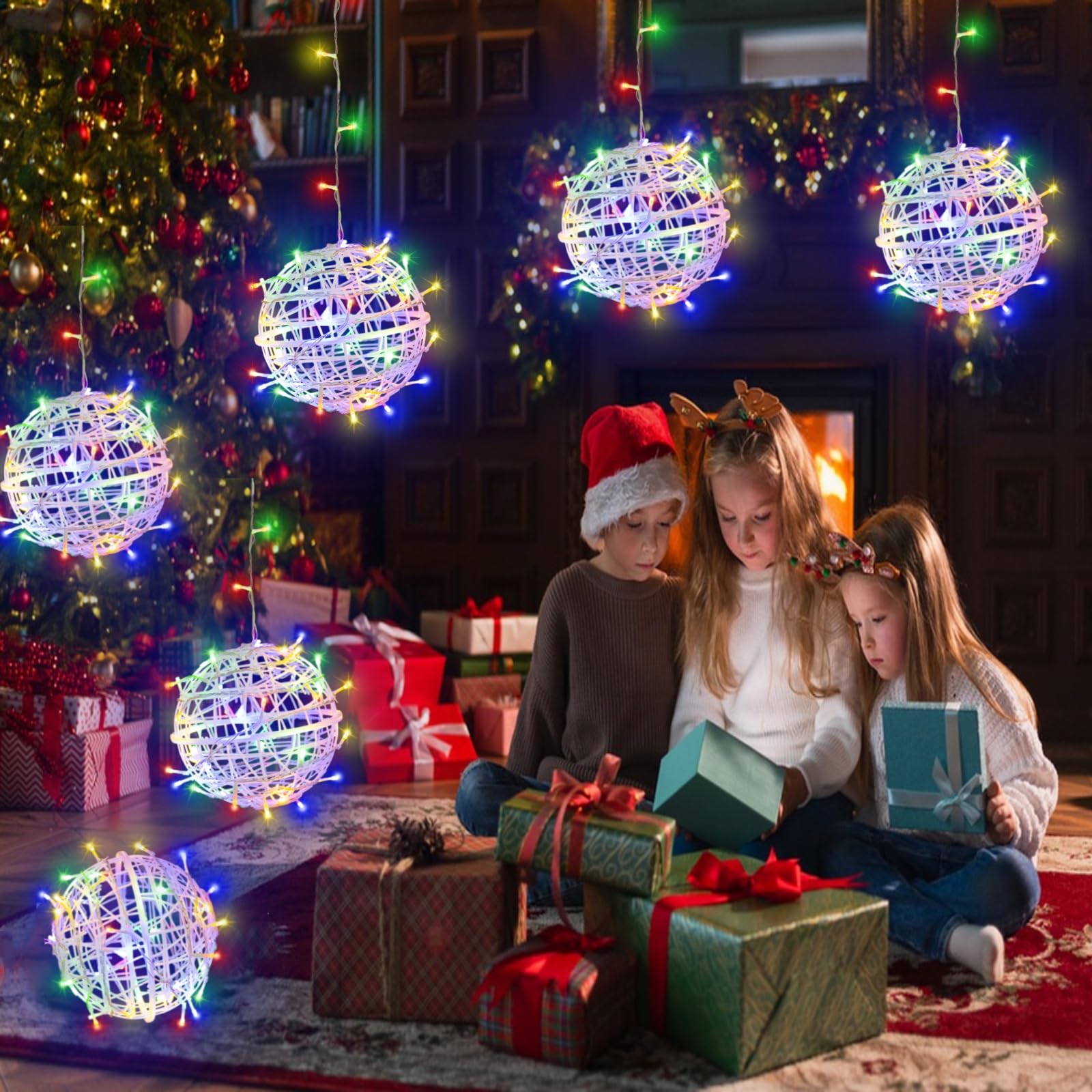 SenLuKit LED Garden Sphere Lights - 7.9" Waterproof Multicolor Balls - 8 Modes - Perfect for Outdoor Decoration