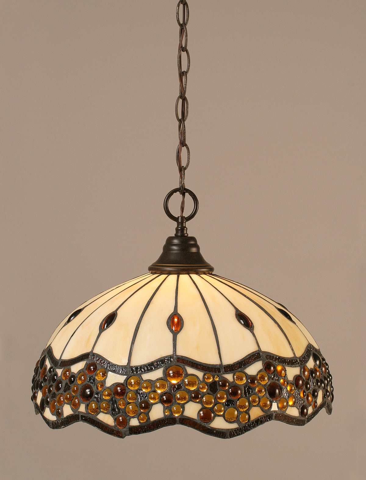 Toltec Lighting 1 Light Pendant In Dark Granite (10-Dg-997)