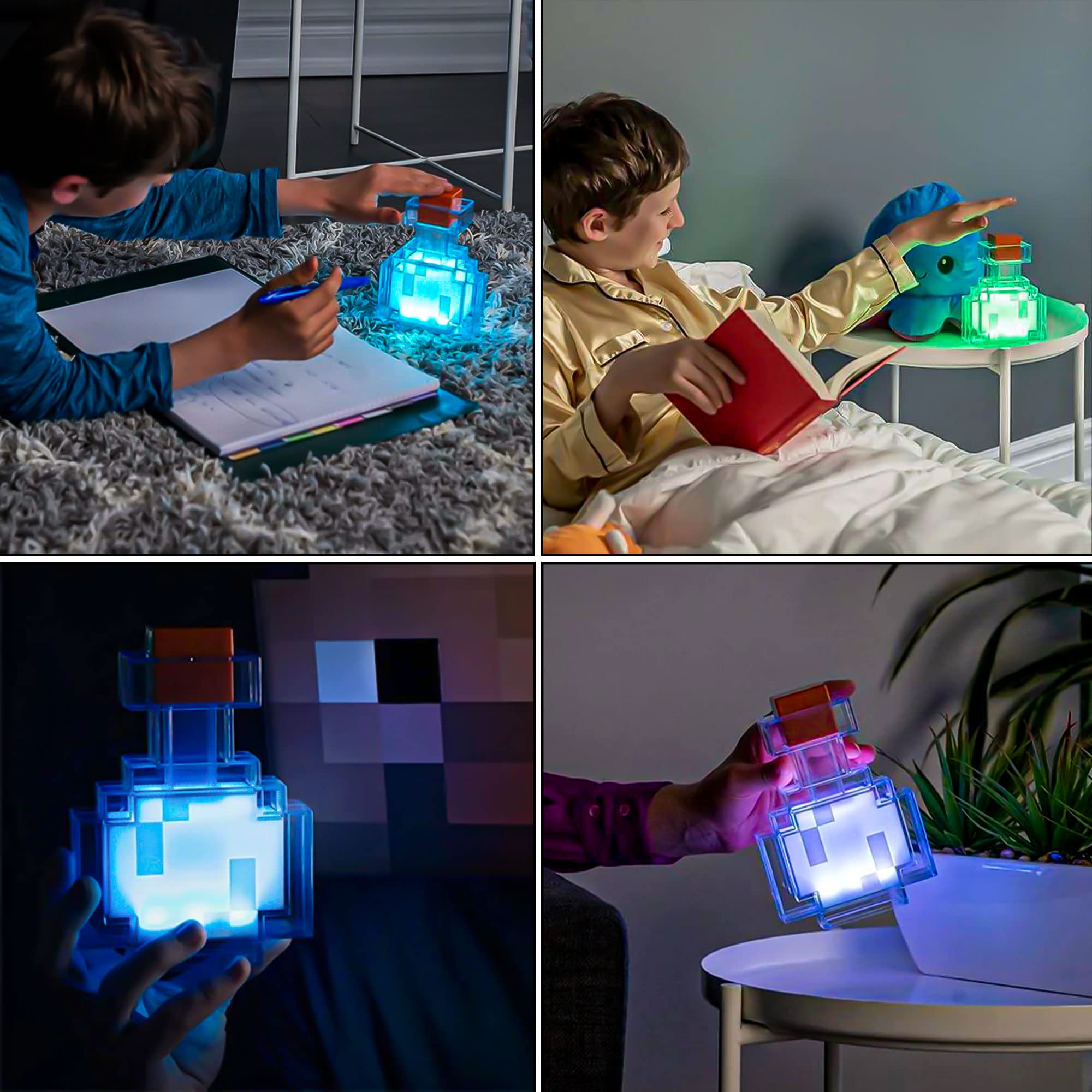 Adumtil Potion Bottle Light Color Changing Led Table Lamp Mood Light For Bedroom, Desk, Living Room, Playroom Home Decor Video Game Gifts