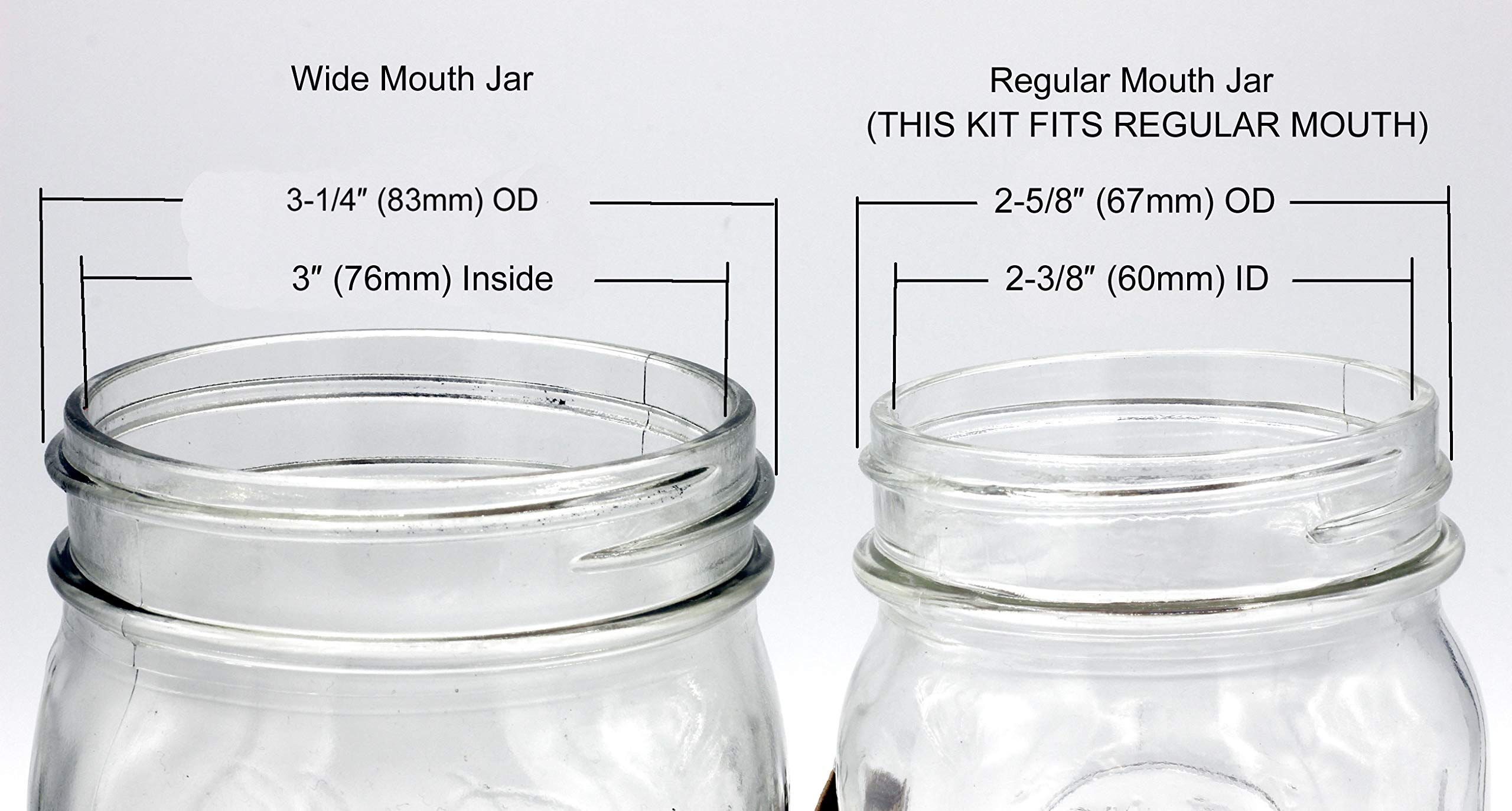 Creative Hobbies Mason Canning Jar Lamp Kit, E26 Medium Base Socket, Black Lid & Socket, Model M974K