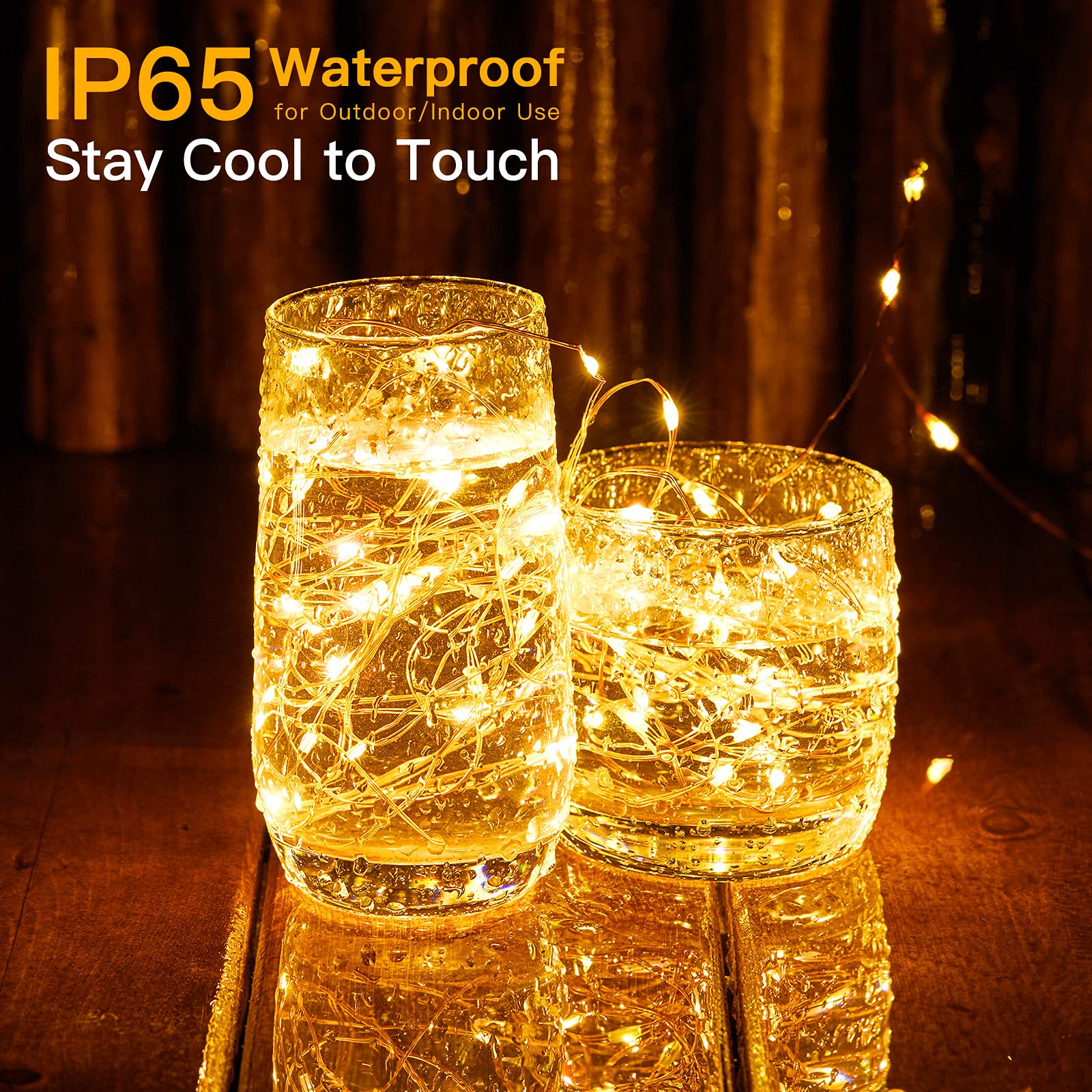 Minetom 72 Ft 200 LED Warm White Twinkle String Lights, Copper Wire Fairy Lights for Bedroom, Party, Christmas Tree