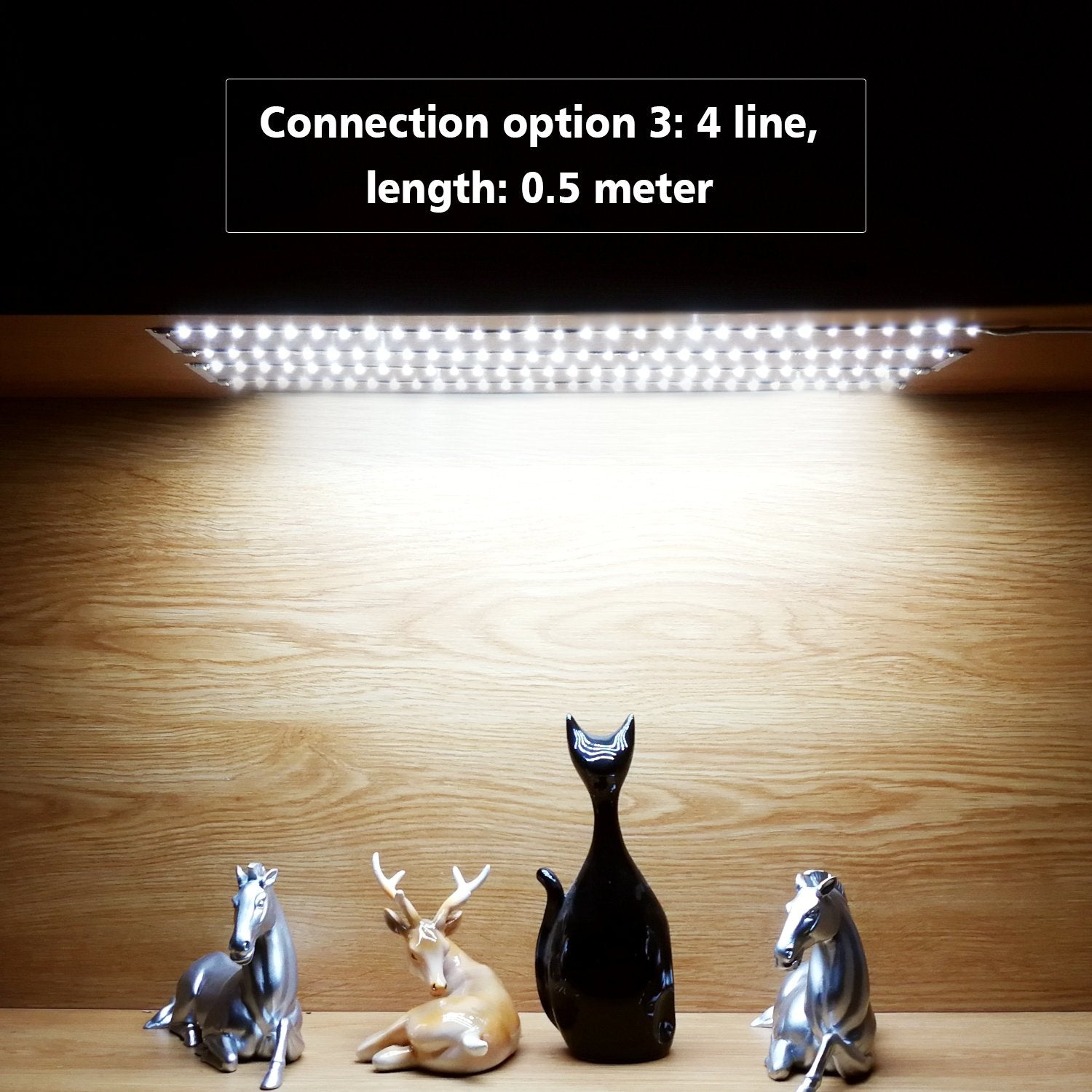 WOBANE LED Under Cabinet Lighting Kit, 1200lm, 6.6ft, Copper, 6000K White, Model CS2, Flexible Ribbon Lights for Kitchen and Showcase