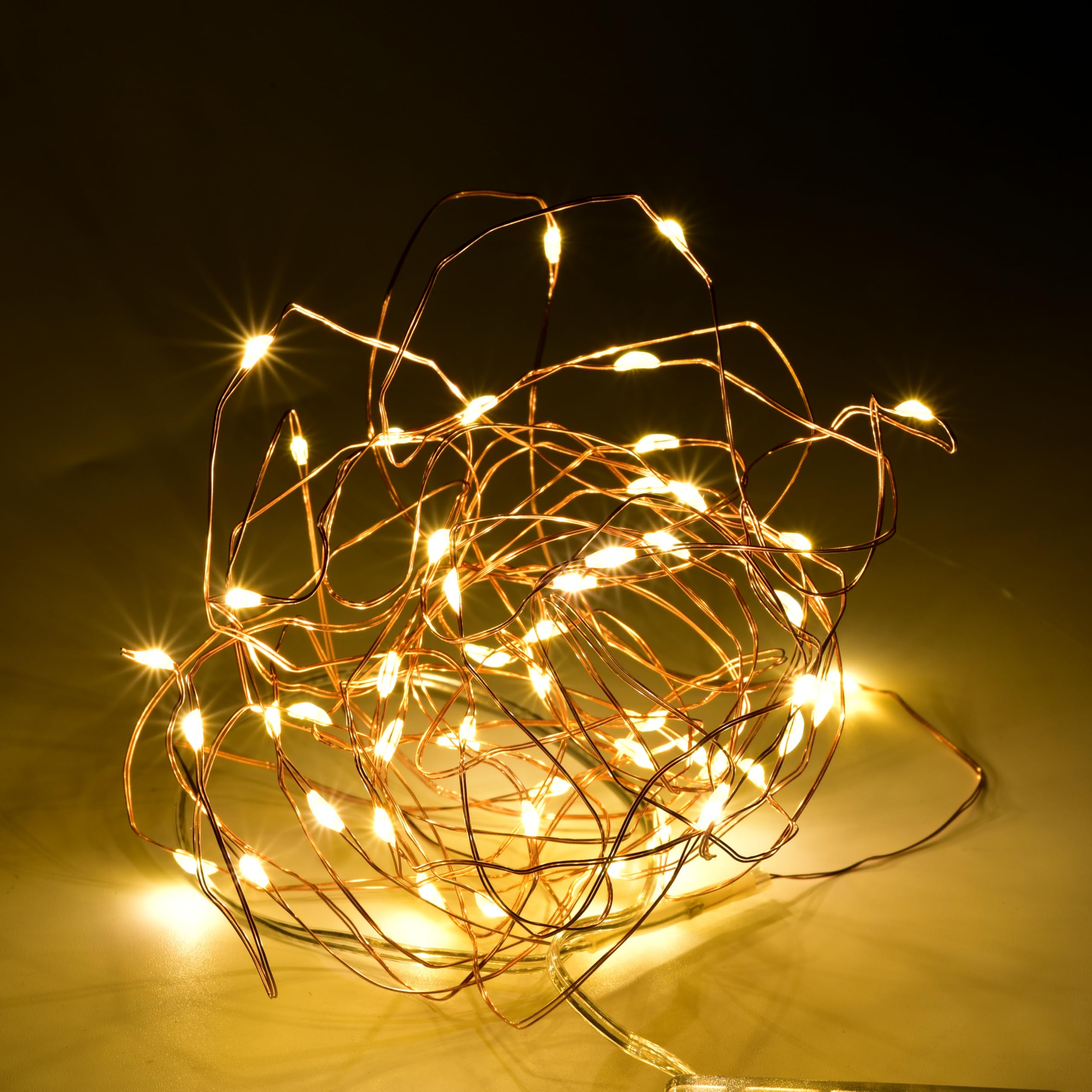 Yunding Fairy Lights, Led Fairy Lights Battery Operated With 8 Flashing Modes And 8-16 Hours Timer(1Pcs,Warmwhite)