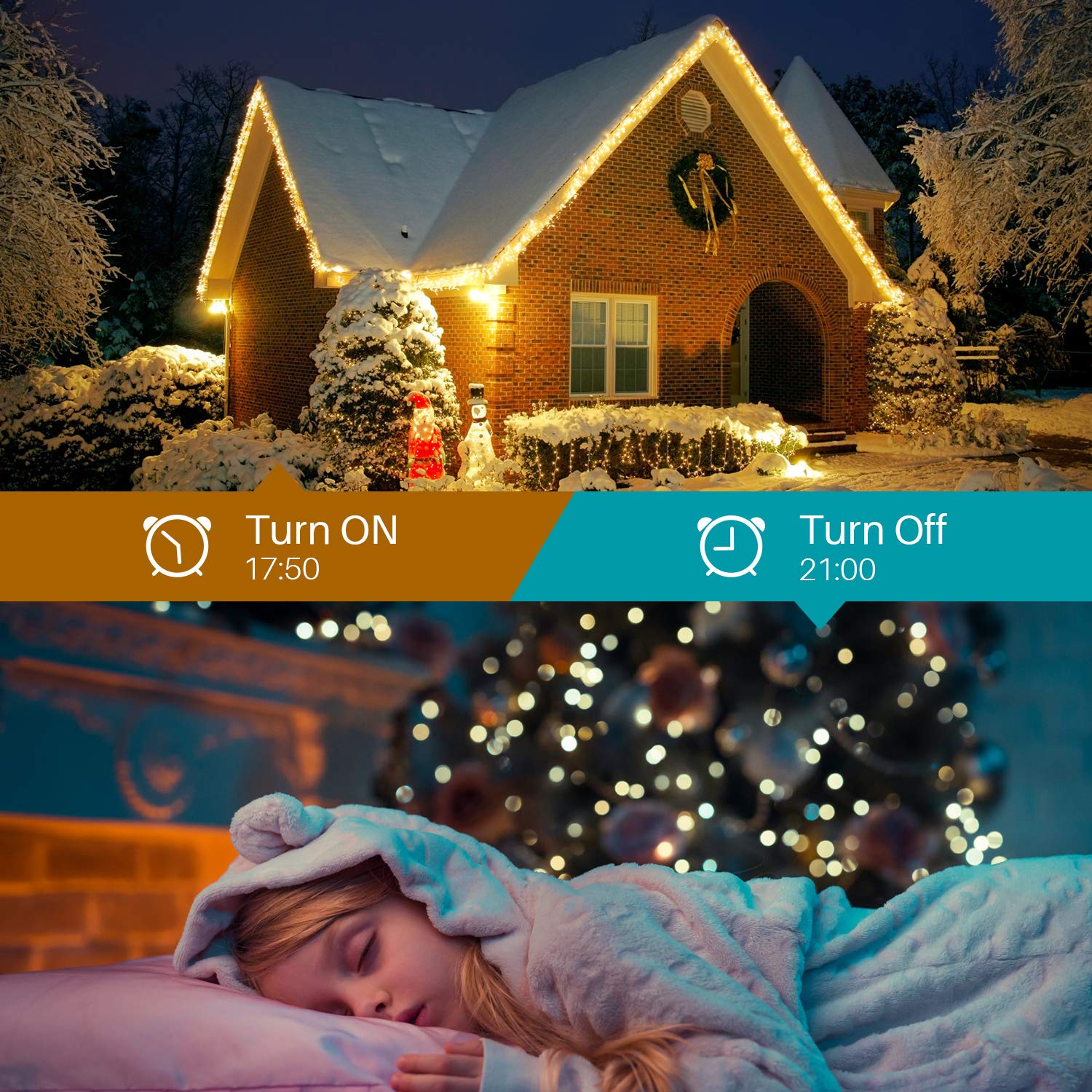 Lurious Smart Multicolor Changing Christmas Lights  262Ft 800 Rgb Leds Wifi App Control Fairy Light Rgb Dimmable Christmas Tree Lights Compatible With Alexa Ip65 Waterproof(2.4Ghz)