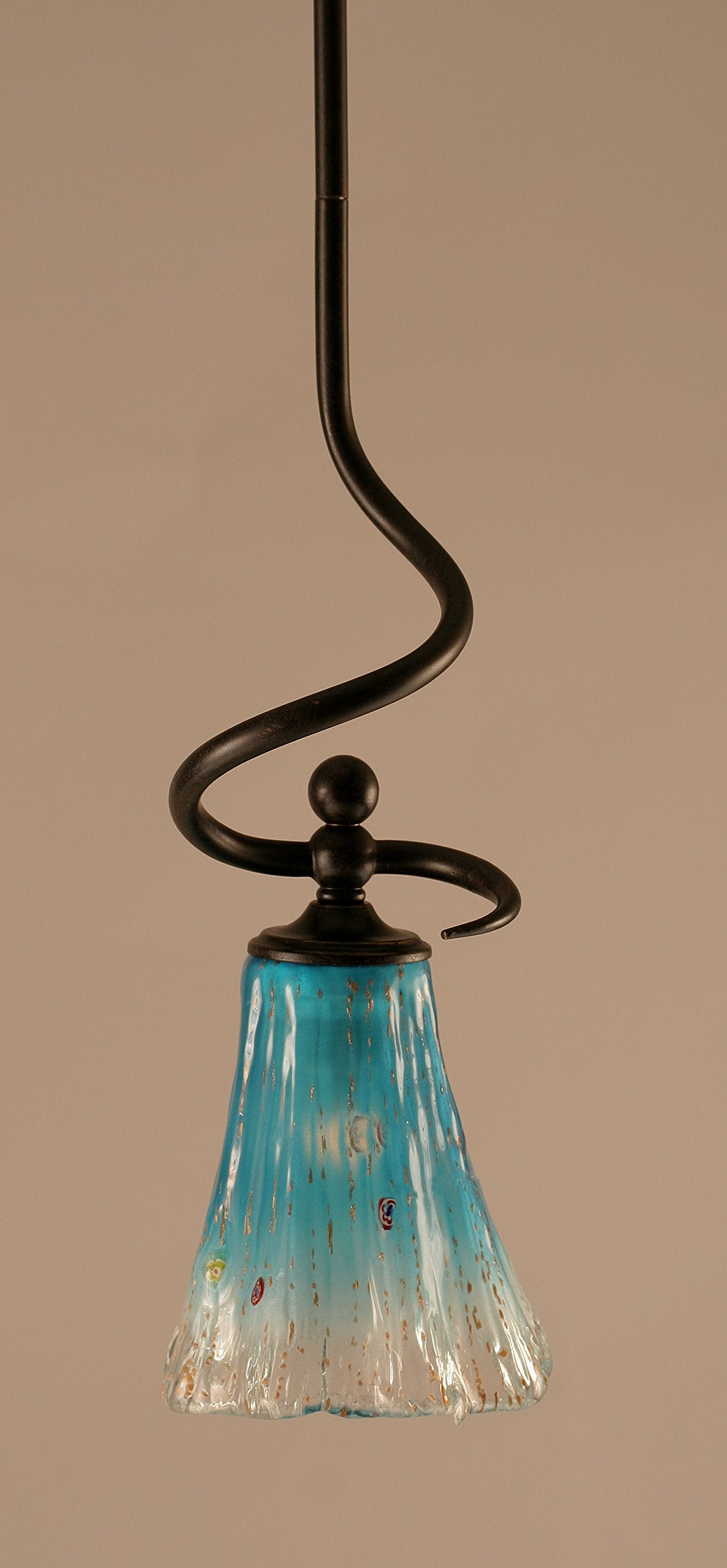 Capri 1 Light Mini Pendant in Dark Granite (901-DG-725)