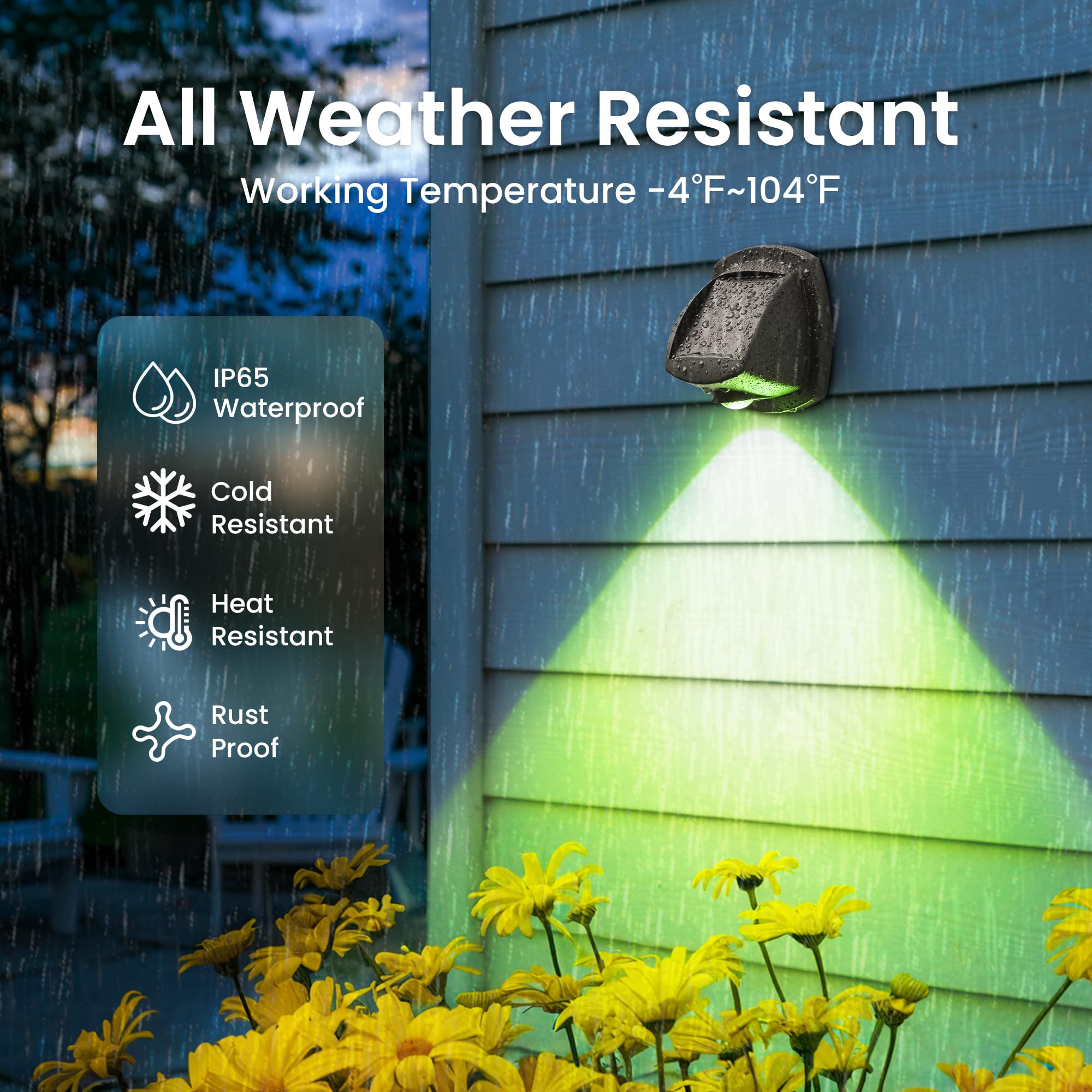 SOLPEX Solar Lights Outdoor, Waterproof IP65, RGB Multicolor LED, 11 Modes, 6 Pack, Ideal for Garden, Deck, Porch, and Fence Decor