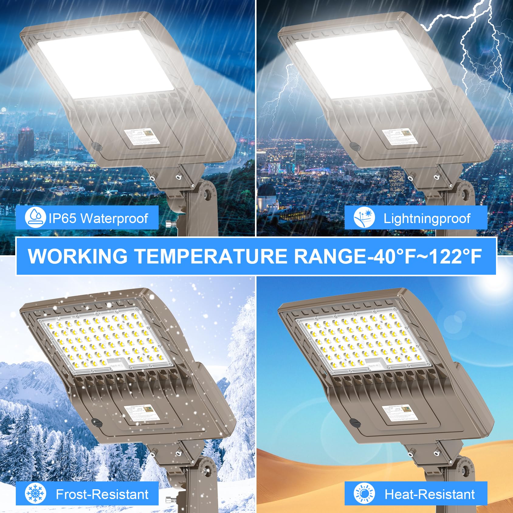 200W Led Parking Lot Light With Photocell 28000Lm Led Shoebox Pole Mount Lights Fixture Hid/Hps Replacement 5000K Ip65 Ac 100-27