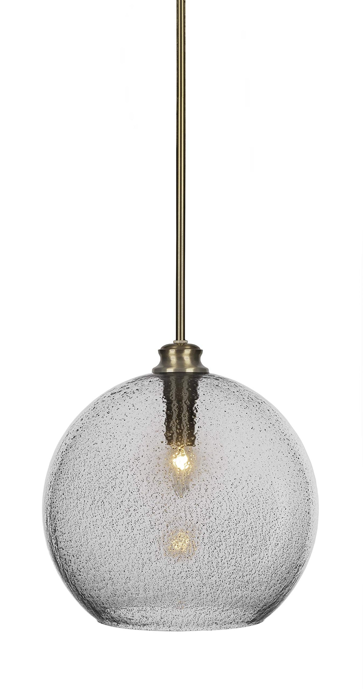 Toltec Lighting Kimbro 1 Light Pendant in New Age Brass (70-NAB-4392)
