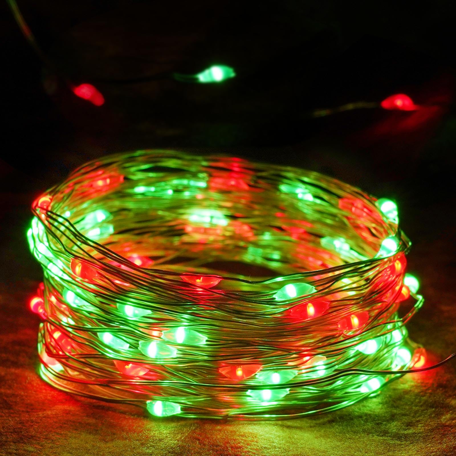 4-Pack 50 LED Fairy Lights Battery Operated with Timer, 16FT Waterproof Starry Christmas Lights Outdoor Indoor Mini Twinkle Stri