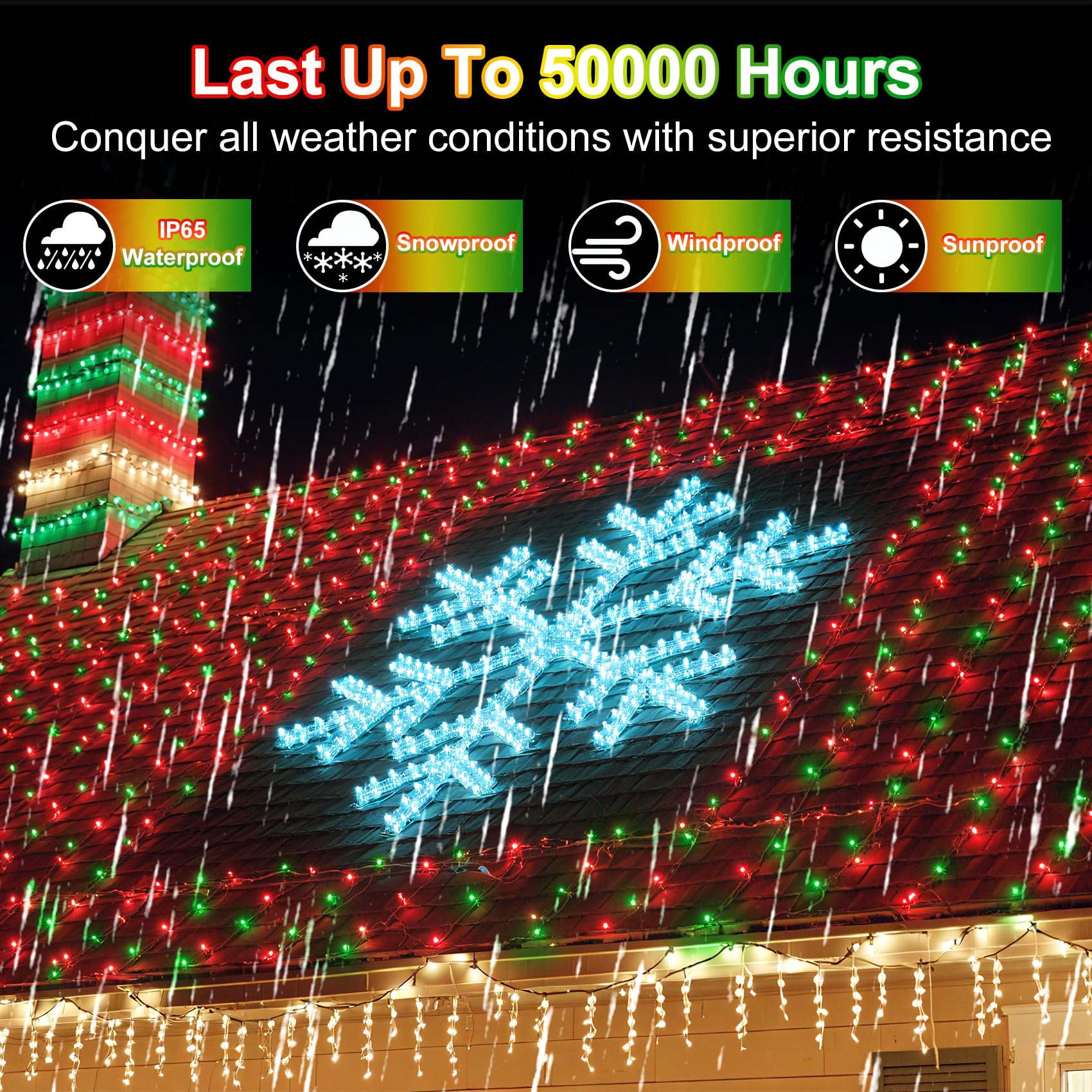 340 Led 90Ft Christmas String Lights Outdoor  12 Pro Modes And Timer Memory & Brightness  Plug In Waterproof Dark Green Wire Twinkle Light For For Xmas Yard Tree Wedding Party Decor (Red & Green)