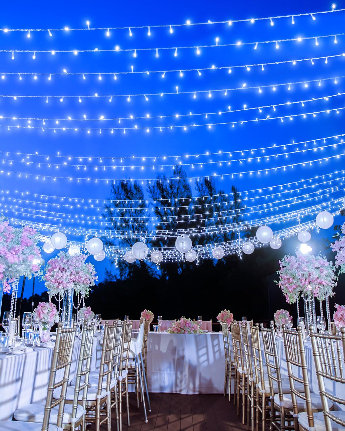 125Ft 380 Led Christmas Lights, Plug In Christmas String Lights Connectable, Timer & Memory, Waterproof Twinkle Tree Light For I