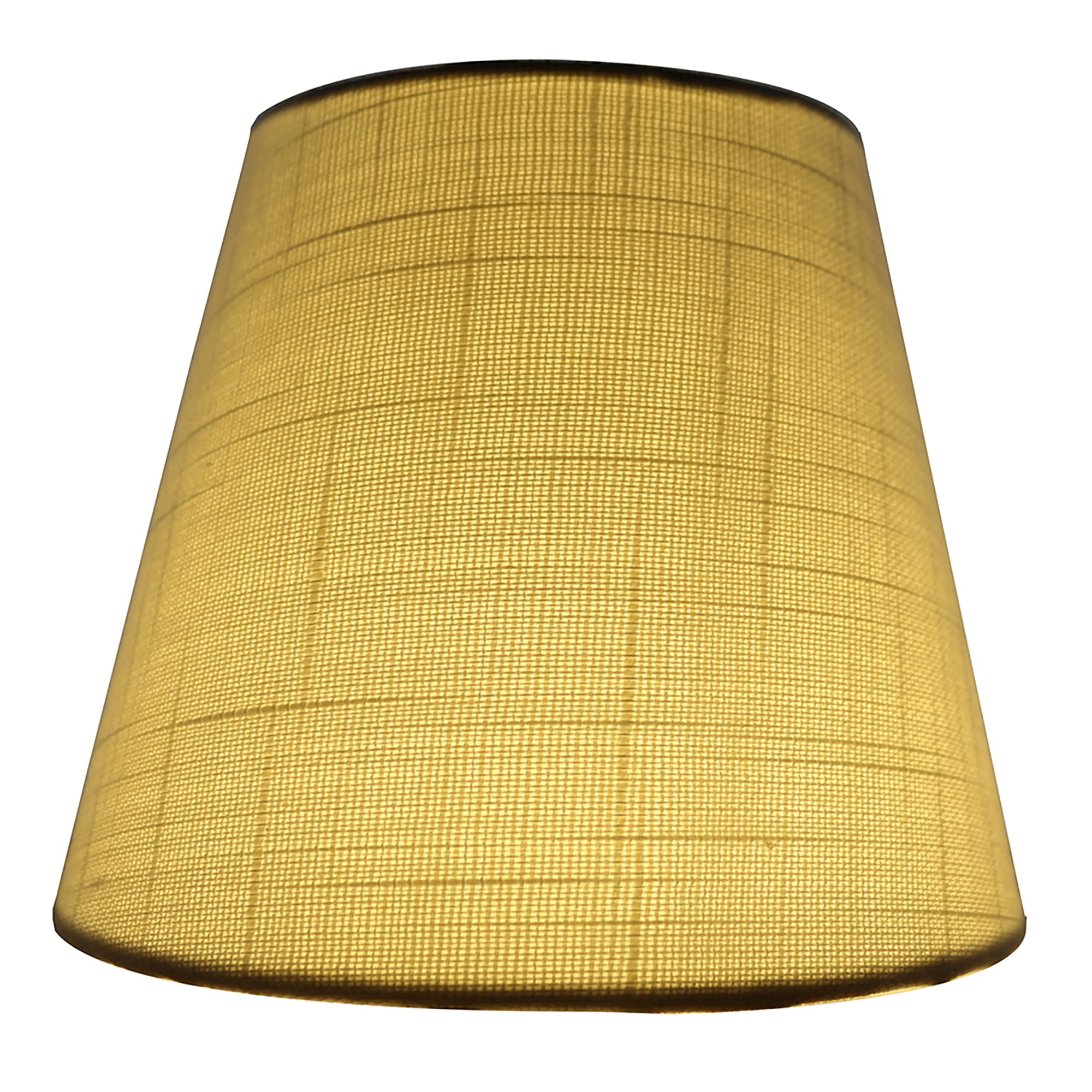 Meriville Set Of 2 Off White Linen Clip On Chandelier Lamp Shades, 4-Inch By 6-Inch By 5-Inch