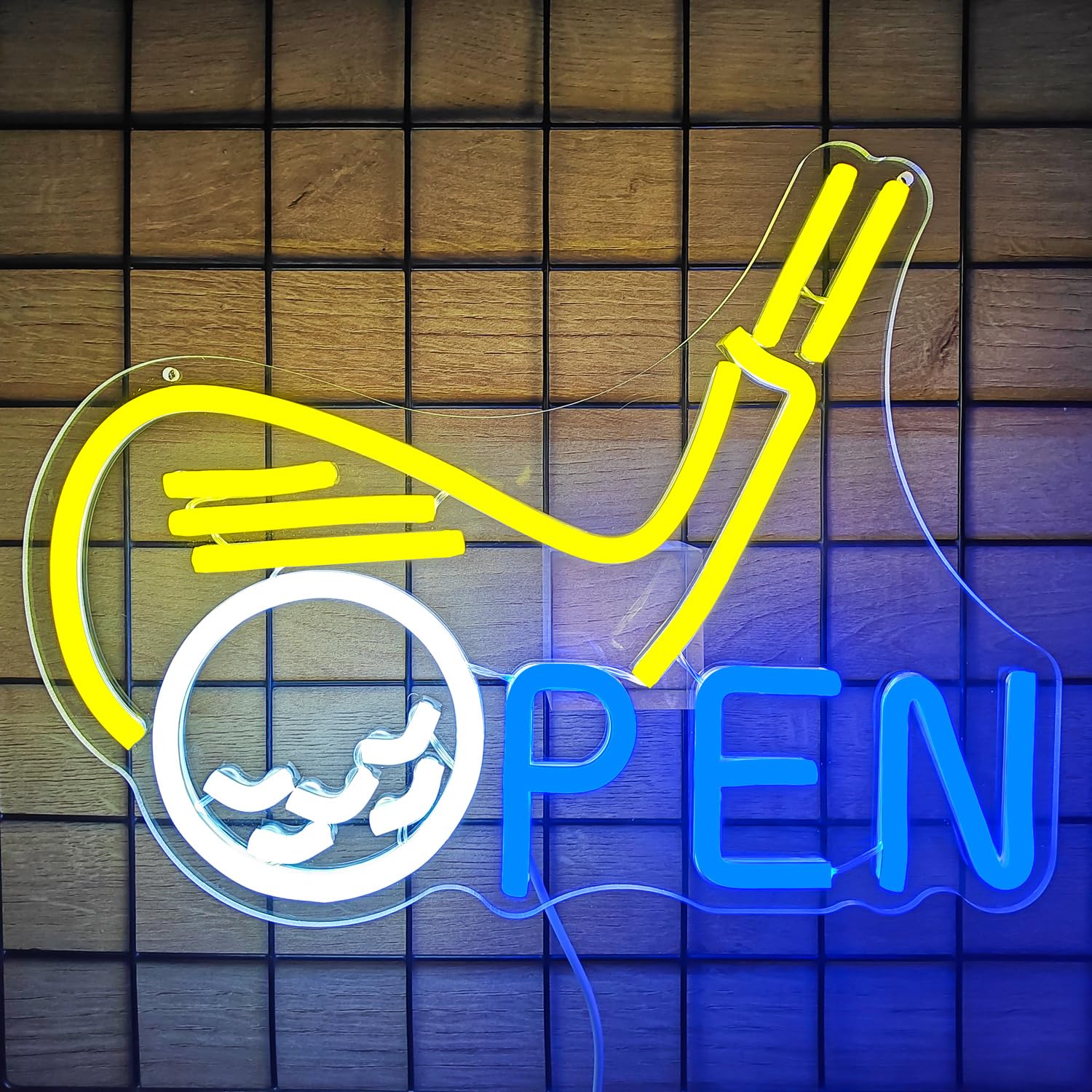 CinsYarn Golf Neon Sign - Dimmable LED Wall Decor for Home, Office, Bar, Pub - Colorful Glass Design