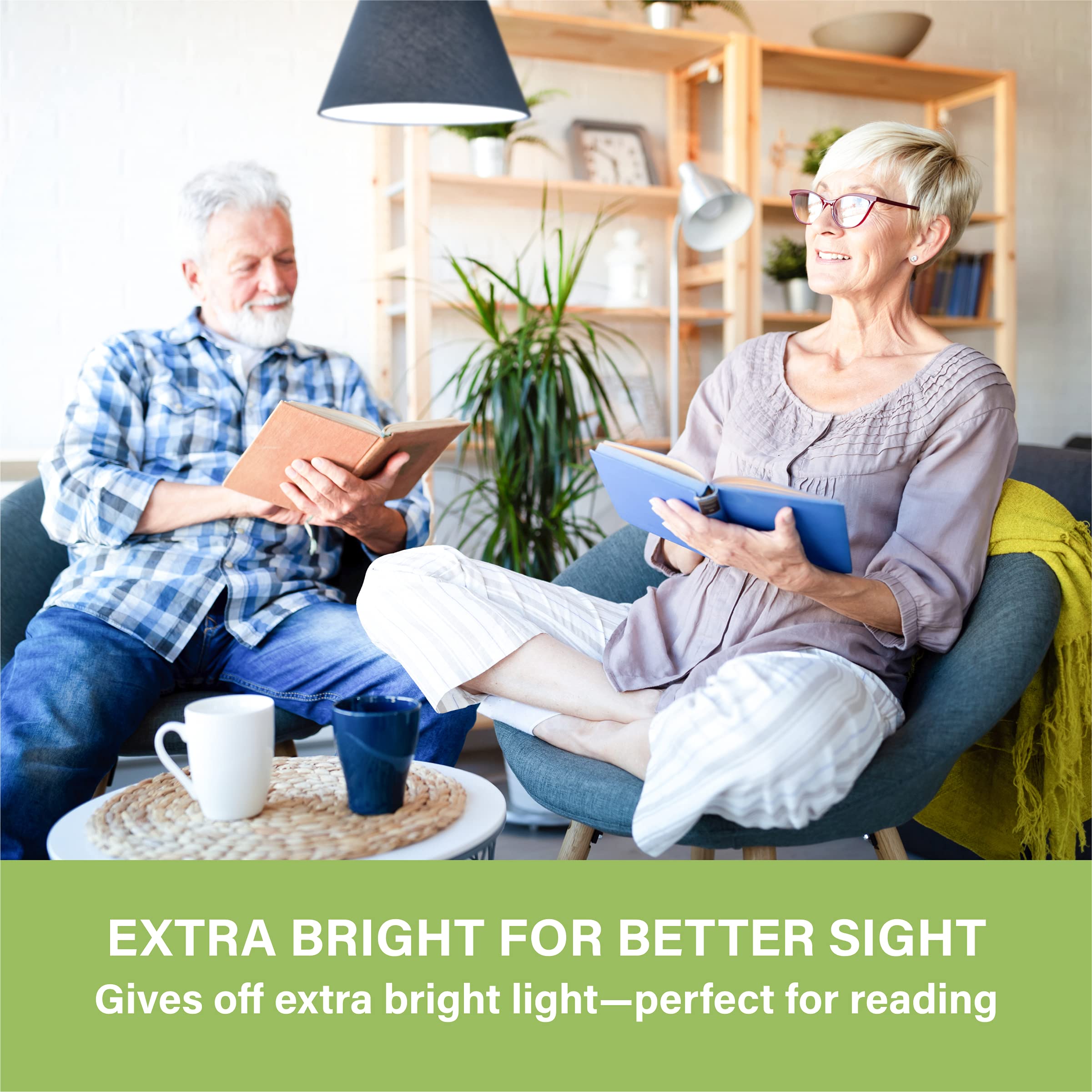 Sigalux Led Light Bulbs 100 Watt Equivalent, A19 Daylight 5000K White Standard Light Bulbs,Non-Dimmable 13W Energy Efficient Led