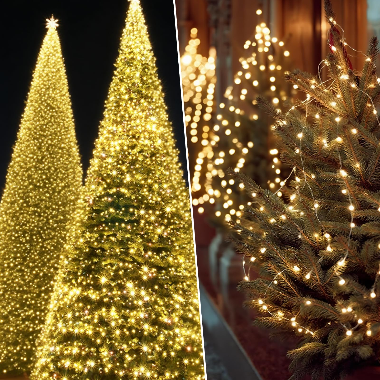 Solar String Lights Outdoor Waterproof 2 Pack Total 66Ft 200Led 8 Modes Twinkle Lights Solar Fairy Lights For Patio  Garden Yard Party Wedding Tree Christmas Halloween Decoration  Warm White