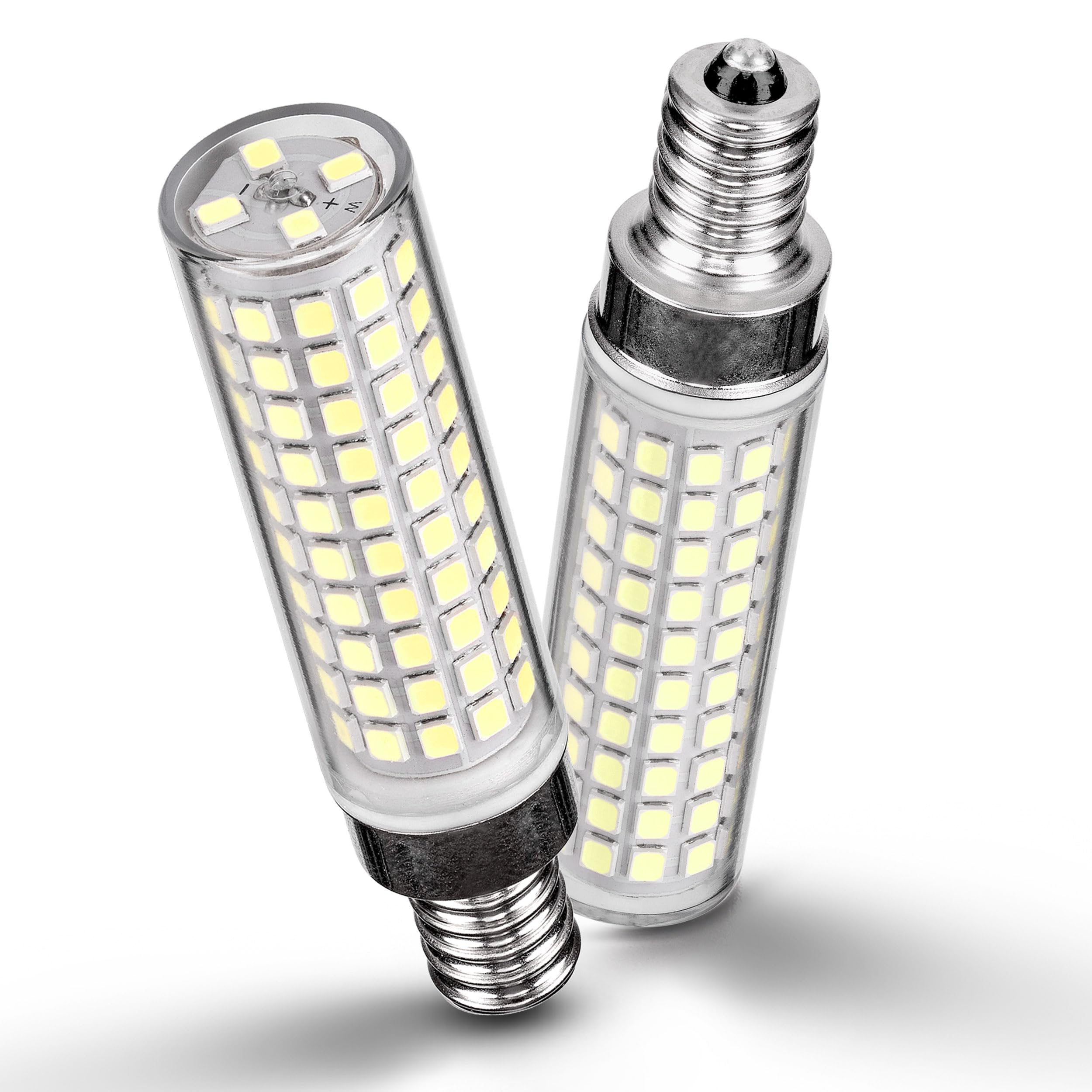 Ziomitus E12 100W Led Candelabra Bulbs Replacement C7,6000K Daylight Bright Cool White,1200 Lumen T6 E12 12W Led Candle Bulbs Fo