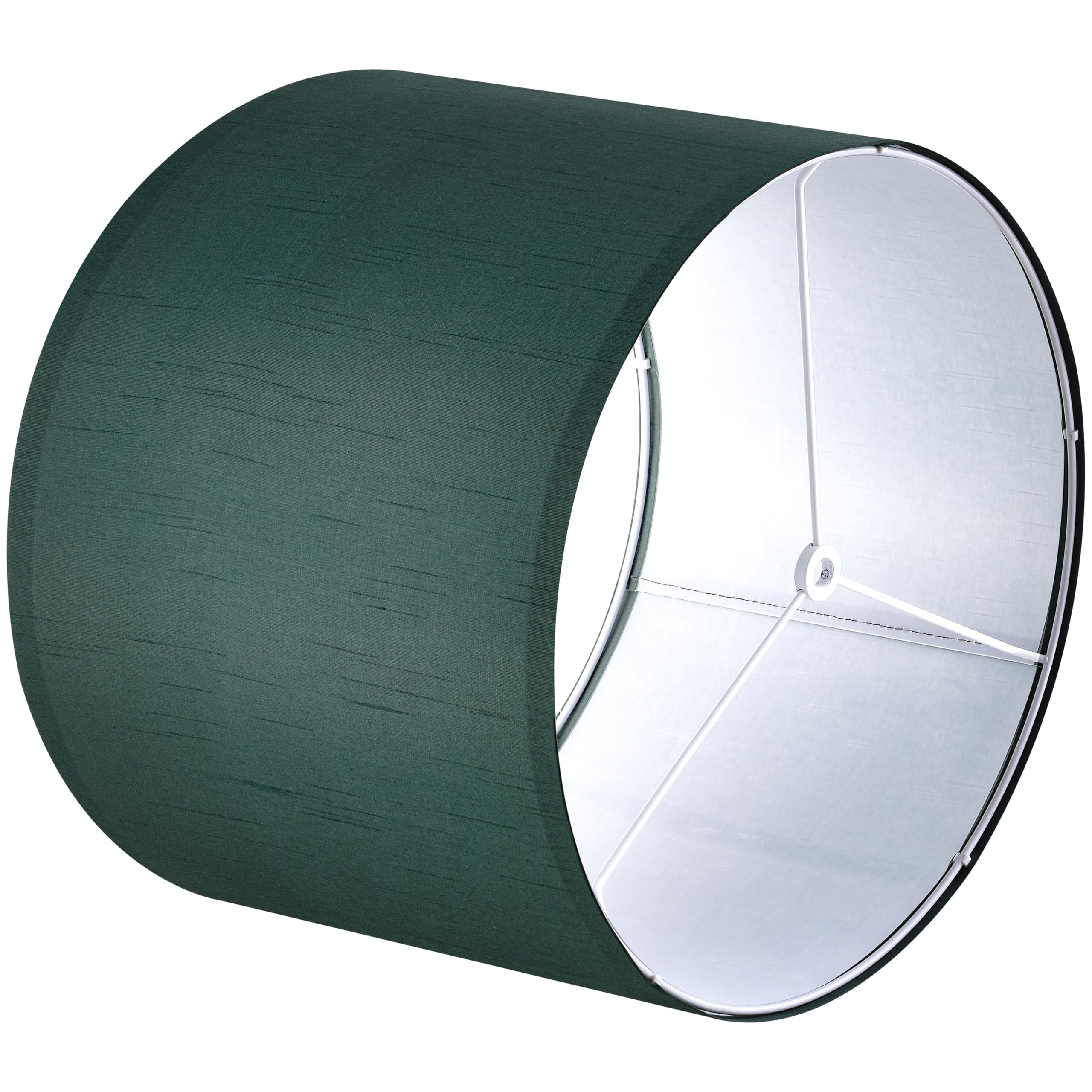 Goso Set Of 2 Medium Green Lamp Shades For Table Lamp Shade Replacement,13'' Top ?13'' Bottom ?10'' Height,Easy Assembly-Spider